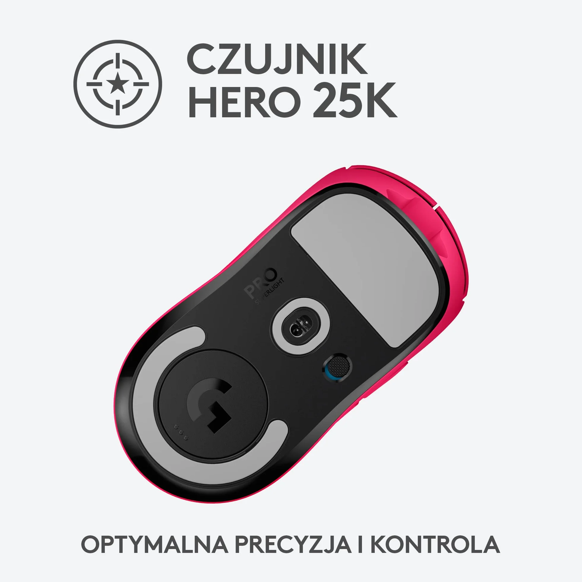 Syktcjgs Logitech G Bezprzewodowa mysz dla graczy PRO X SUPERLIGHT
