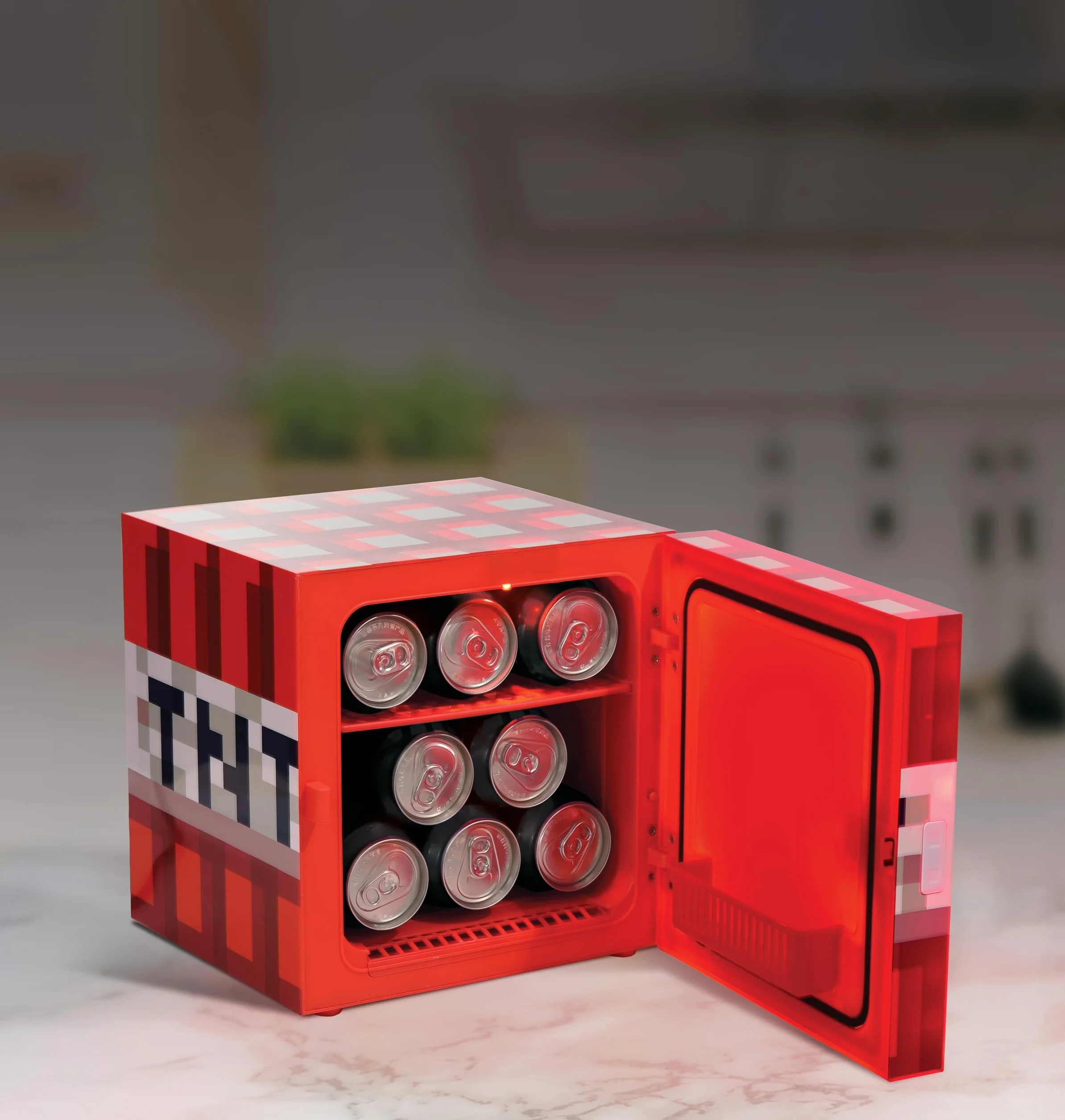 Ukonic Mini lodówka Minecraft TNT Cooler 6,7 litra 220V/12V cool box