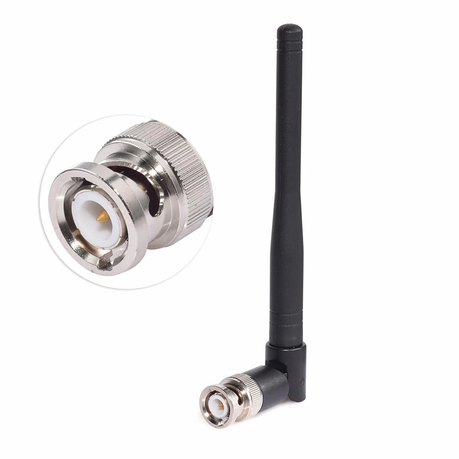 Superbat Bezprzewodowa antena odbiornika mikrofonowego UHF 470 MHz-960 MHz 3dBi BNC męska antena 2 szt. do cyfrowego tunera mikrofonowego UHF Ham Radio, Lapel Lavalier, Goosneck itp.