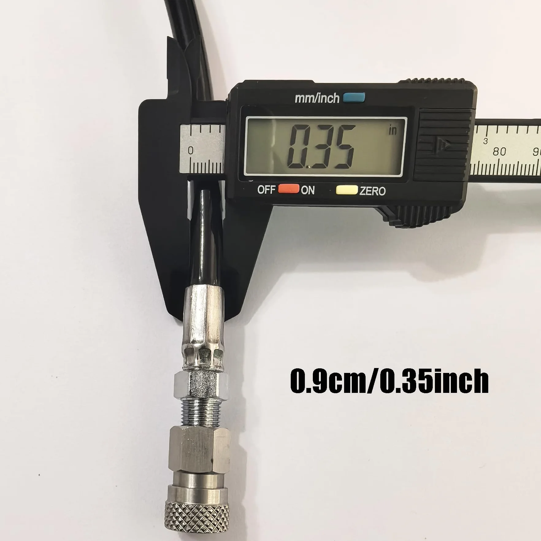 Wysokociśnieniowy wąż do napełniania 100 cm, 8 mm, męski/żeński, szybkozłączka, 300 bar, wąż przedłużający napełnienie z końcówkami ze stali nierdzewnej (podwójny żeński koniec)