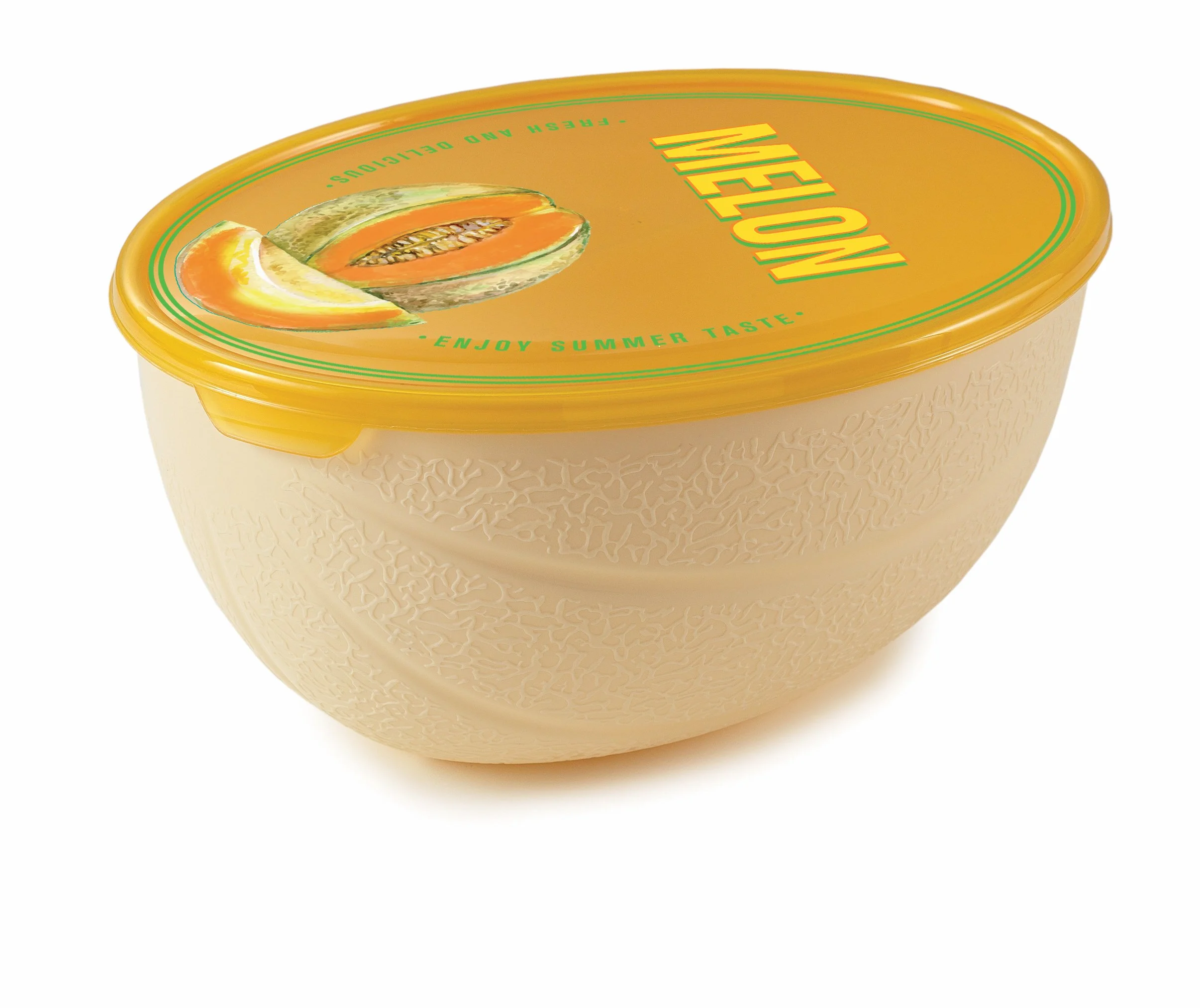 Snips 77138 Snisp Salva Melone Vintage pojemnik na żywność 2 l, 2 l, tworzywo sztuczne, brązowy