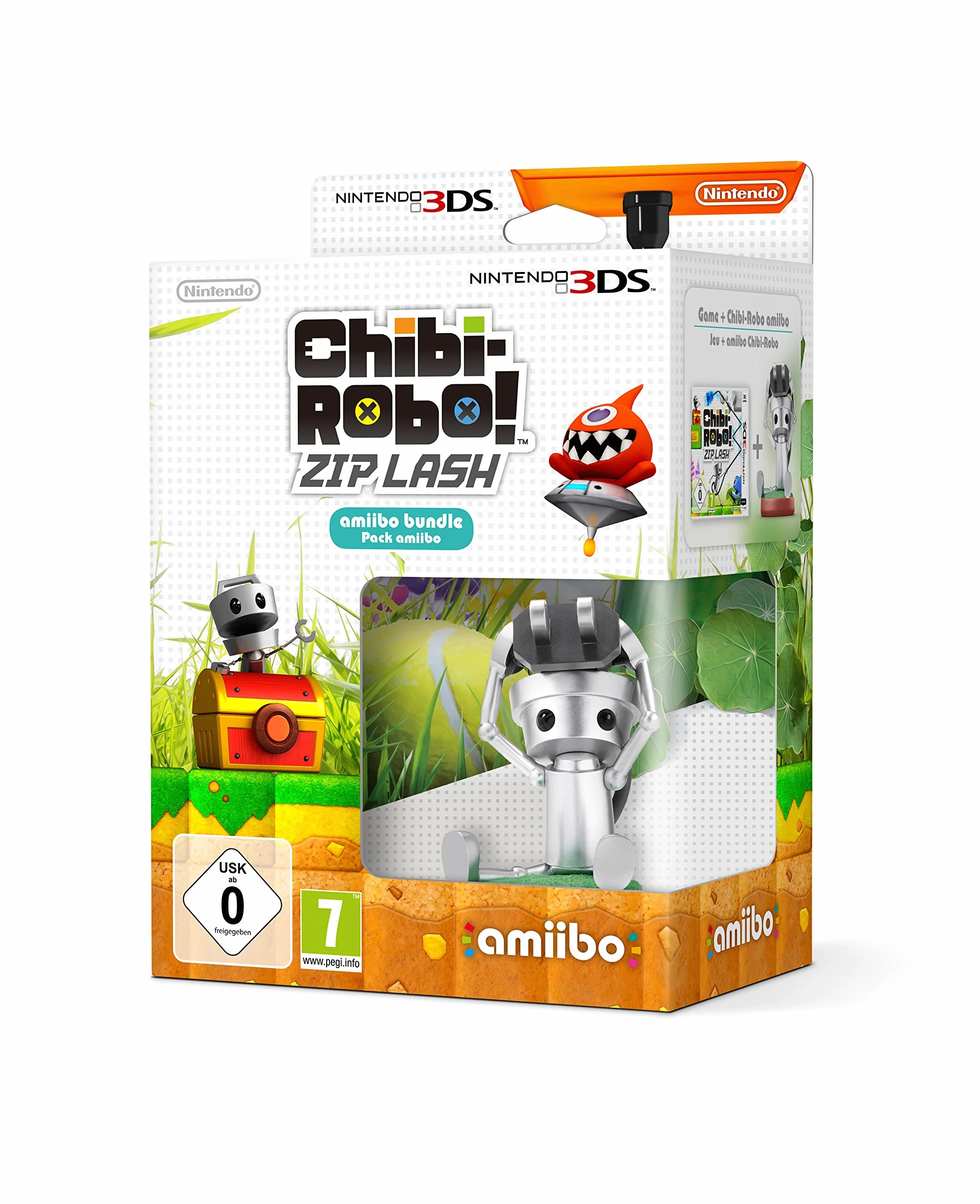Nintendo Amiibo Chibi-Robo Pack + Chibi Robo! Zip Lash - gry wideo (Nintendo 3DS, Media fizyczne, Platforma, Nintendo, 06/11/2015, PG (Parental Guidance))