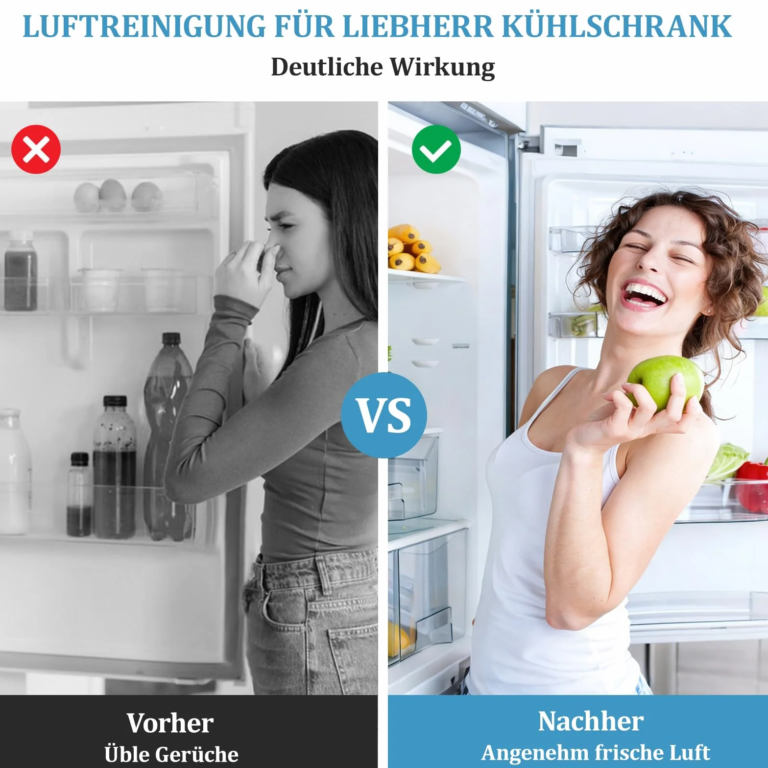 Filtr z węglem aktywnym do lodówki Liebherr Fresh Air 2 sztuki