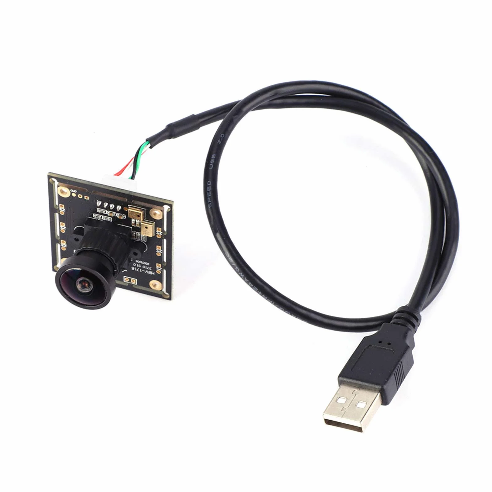 Moduł kamery 2 miliony pikseli 140° obiektyw szerokokątny moduł kamery USB z chipem OV2710
