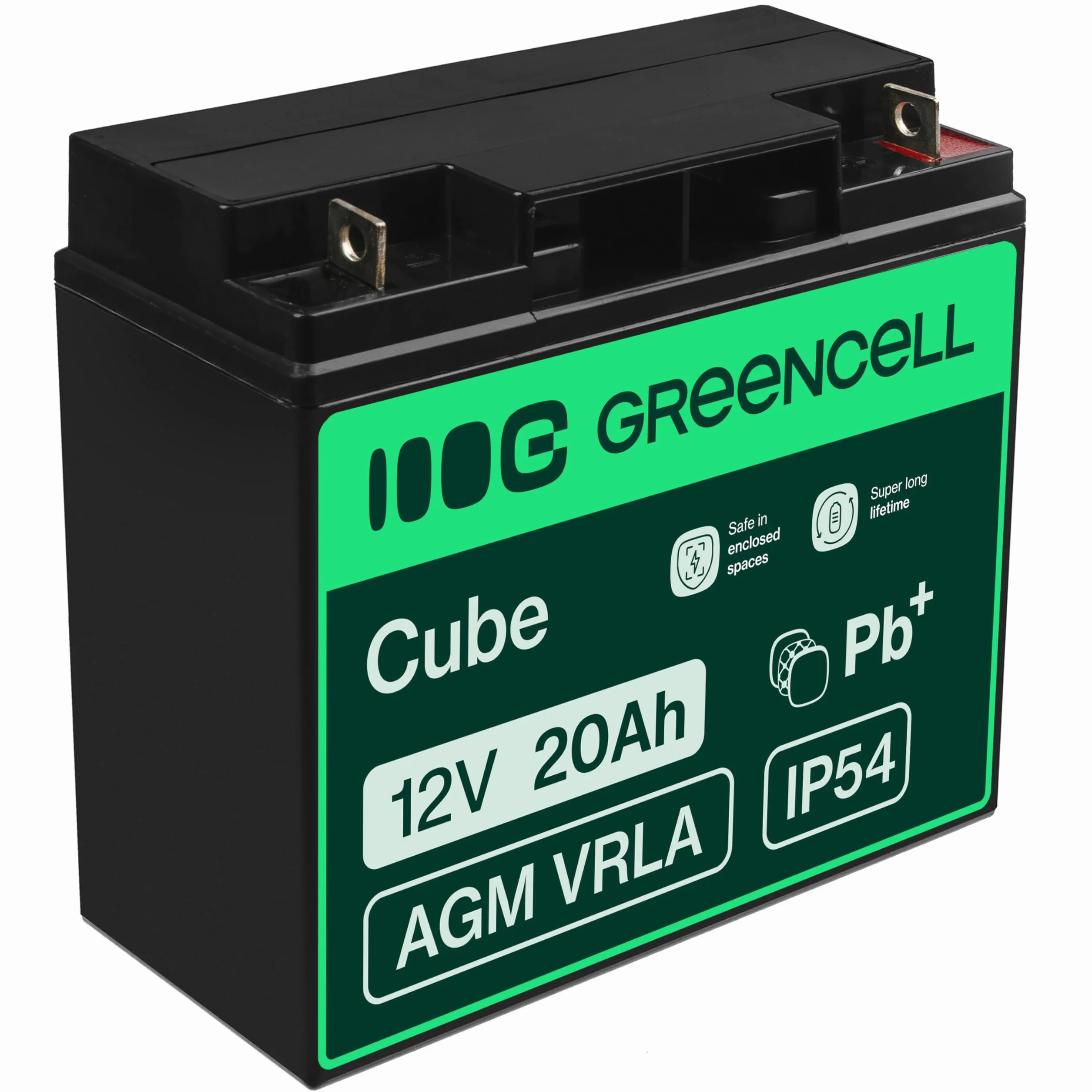 Green Cell 12V 20Ah (11mm) 20000mAh AGM Bateria