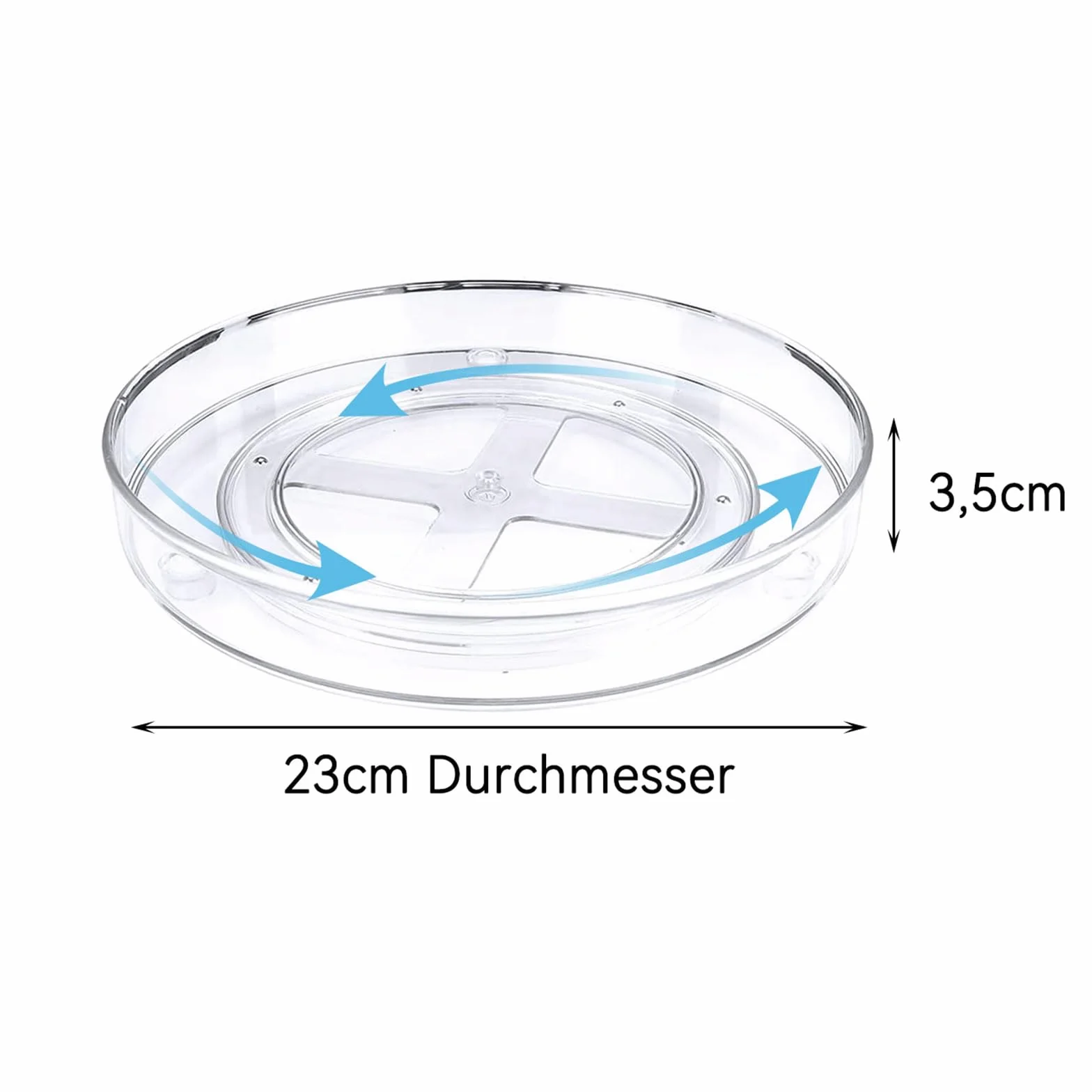 ERBO Organizer obrotowy do lodówki 360° na przyprawy średnica 23 cm
