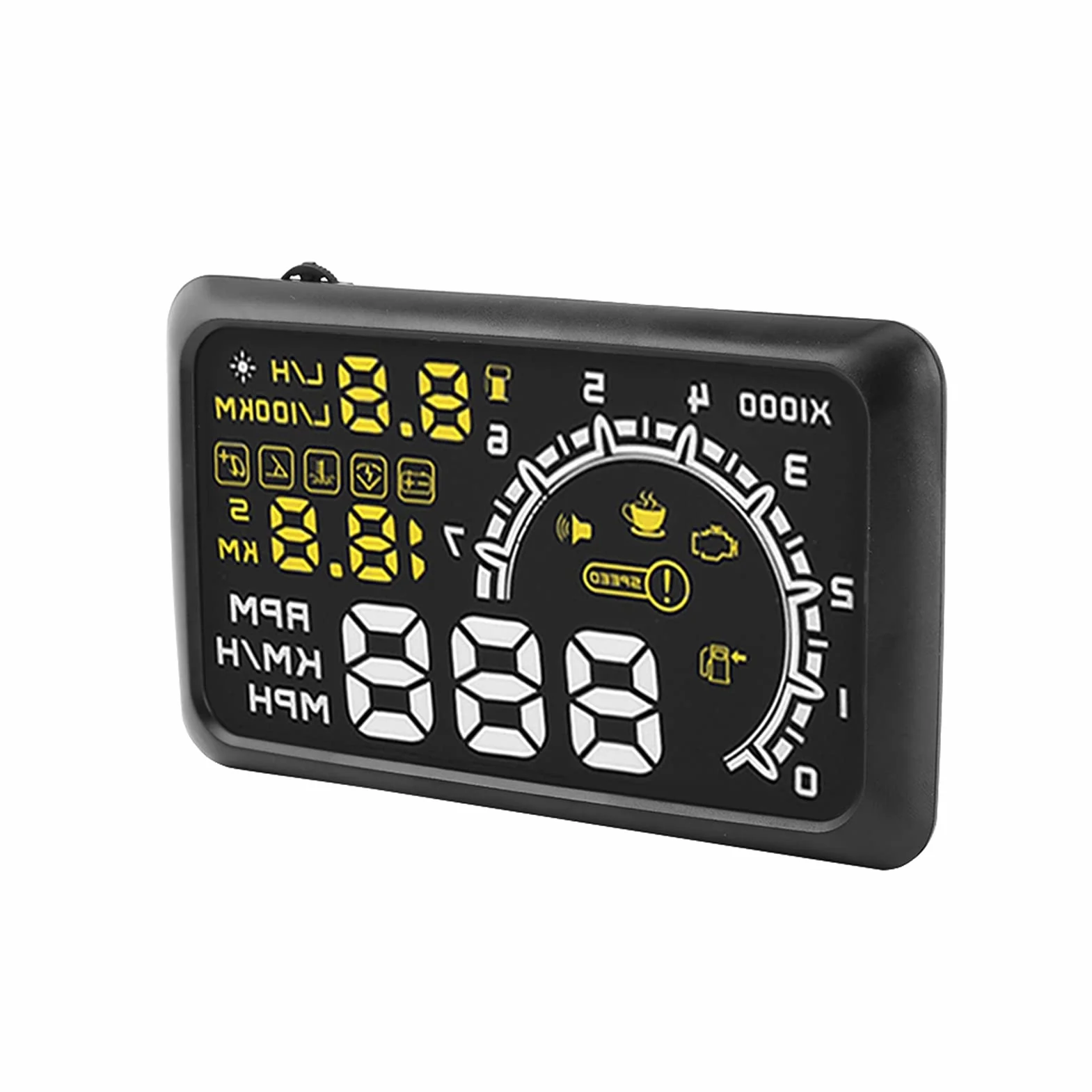 Wyświetlacz Head Up Wielofunkcyjny Auto Car OBD II HUD Wyświetlacz Head Up 5.5 ''Ekran Projektor LED System Ostrzegania o Prędkości,wystawa samochodu