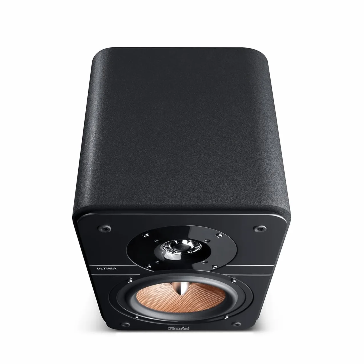 Teufel Ultima 20 - Głośnik półkowy HiFi, kompaktowy i mocny, wtyczka fazowa, precyzyjny dźwięk, system 2-drożny, konstrukcja bass reflex - czarny