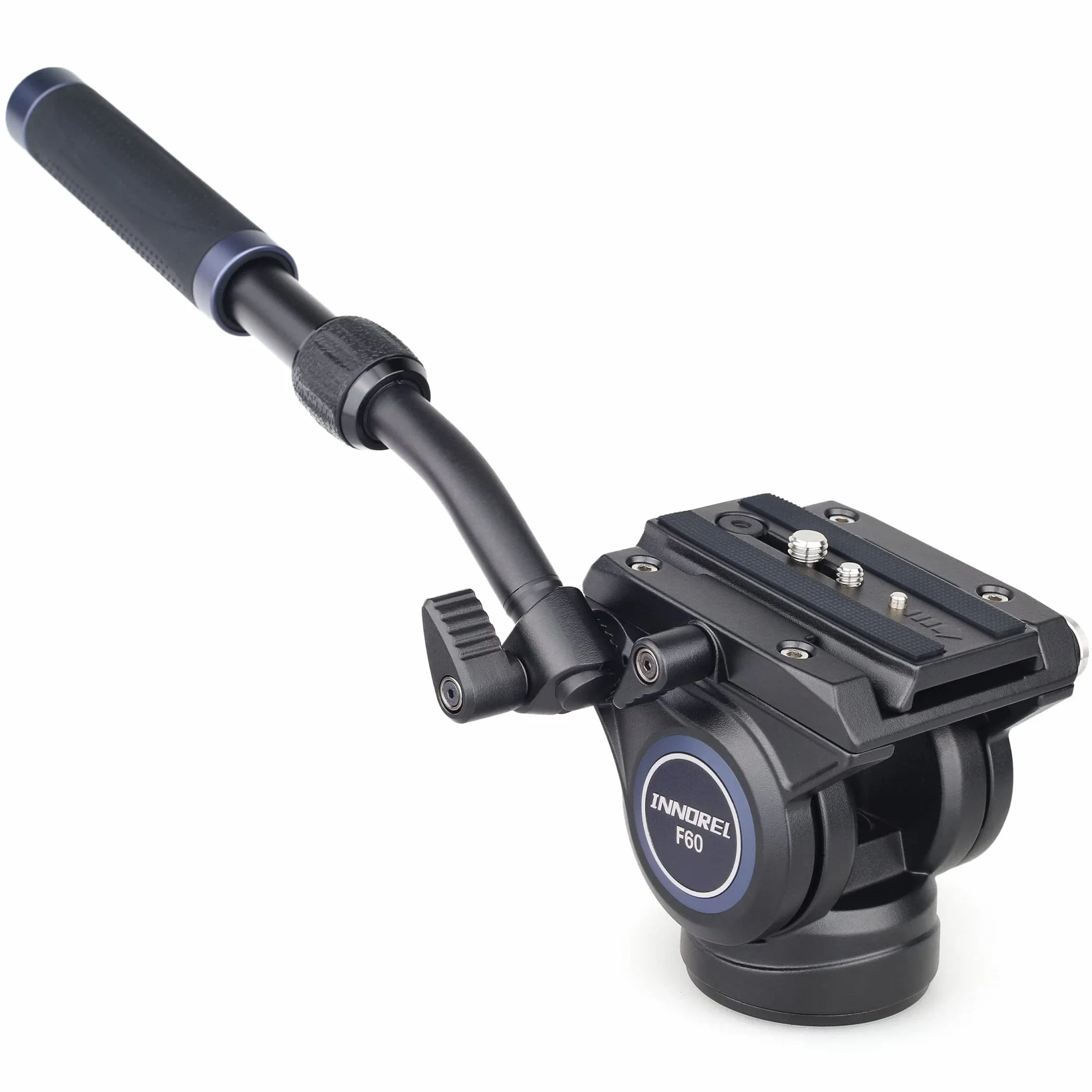 Innorel F60 profesjonalny statyw do kamery wideo, głowica uchylna 1/4 i 3/8 cala, płyta przesuwna DSLR, kamera, teleskop, maksymalne obciążenie 10 kg