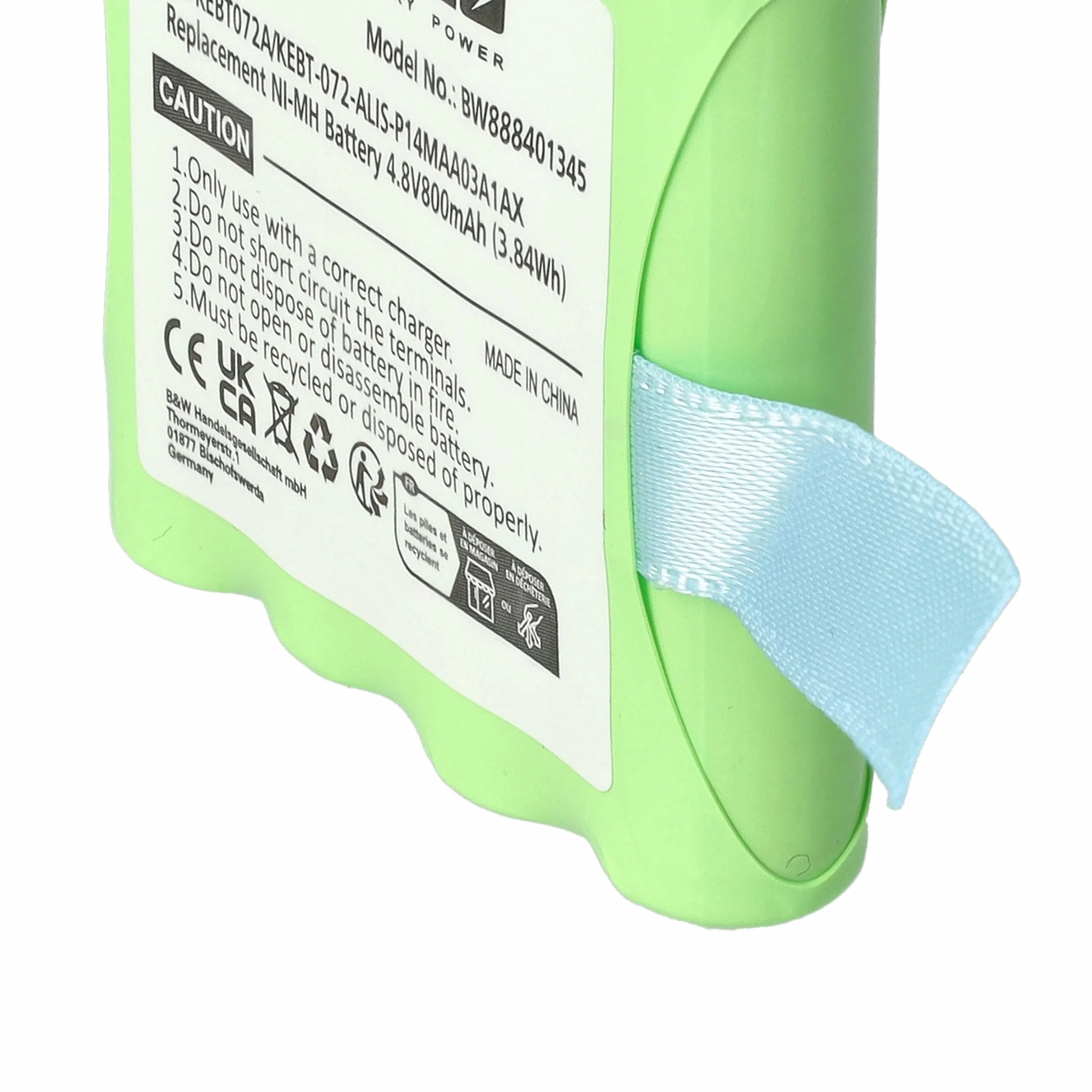 2 x akumulator kompatybilny z Motorola TLKR T81, T41, T4, T5, T50, T6, T3, T80, T60, T61, T7, T8, krótkofalówka (800 mAh, 4,8 V, NiMH)
