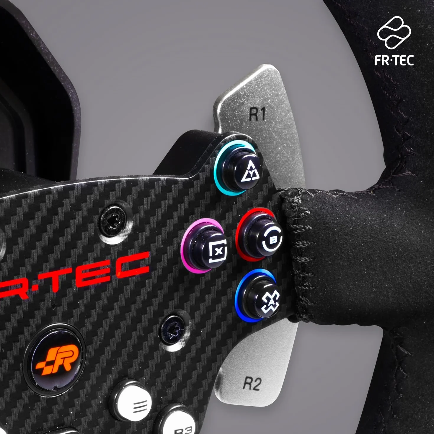 FRTEC - Kierownica z pedałami FR FORCE, Force Feedback 3,2 Nm, podwójny silnik, zdejmowana felga, koła zębate i oś ze stali, wykończenie Alcantara, do PS4, Xbox Series Xbox One i PC