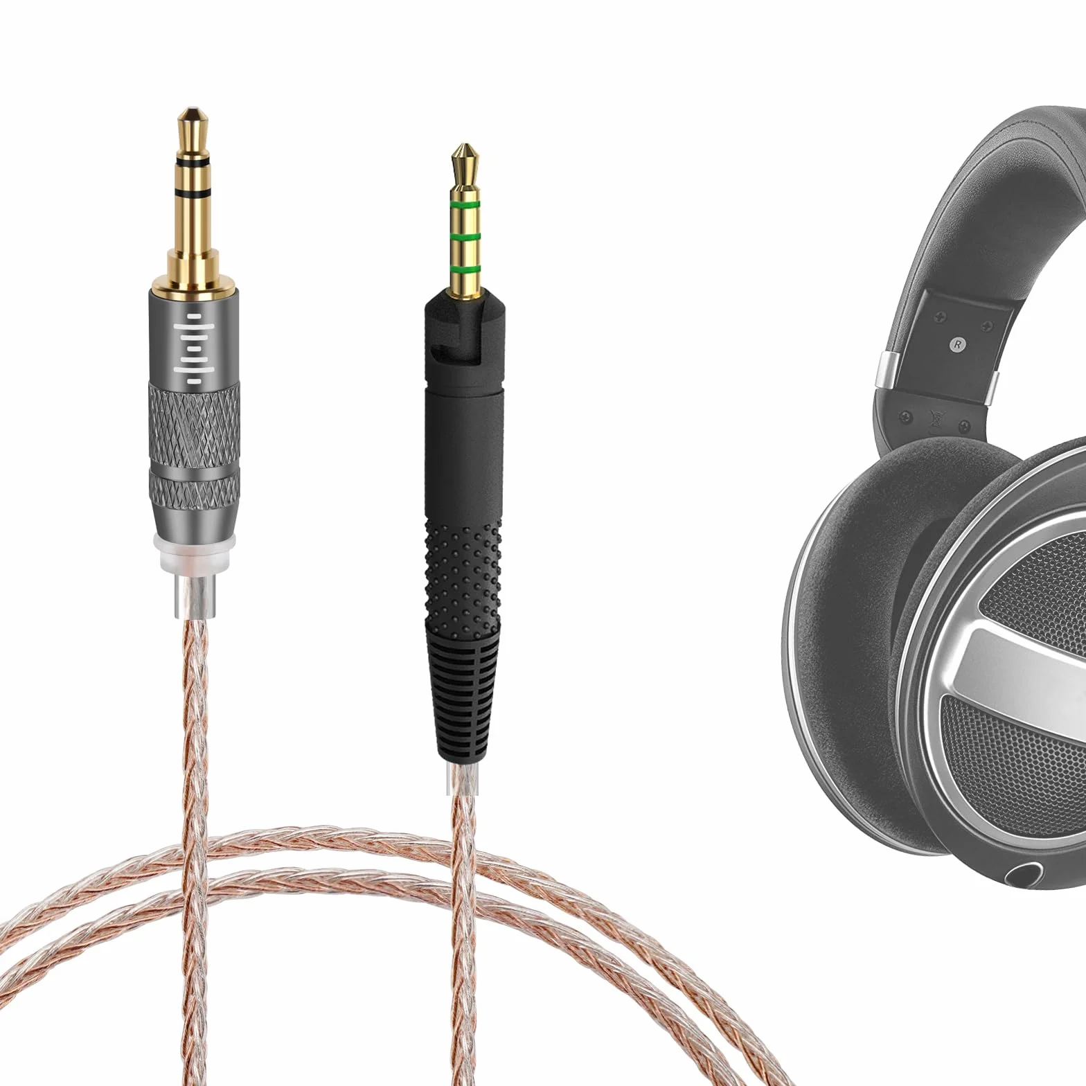 GEEKRIA Apollo Kabel kompatybilny z Sennheiser HD 620S/599/598/550/505, 2,5 mm, zapasowy przewód do słuchawek Hi-Fi o wysokiej rozdzielczości, zestaw słuchawkowy HiFi (1,2 m)