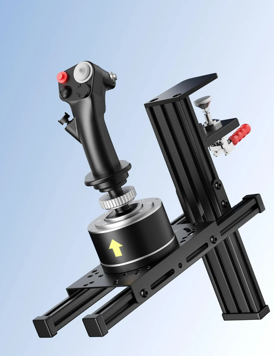Metalowy uchwyt biurkowy do Flight Sim Hotas kompatybilny z Logitech X56/X52/X52 Pro, Thrustmaster Hotas Warthog/T.16000M/T-Flight Hotas 4/X, SimTask Farmstick, Sol-R2/Sol-R1, Winwing Orion 1/2 Hotas