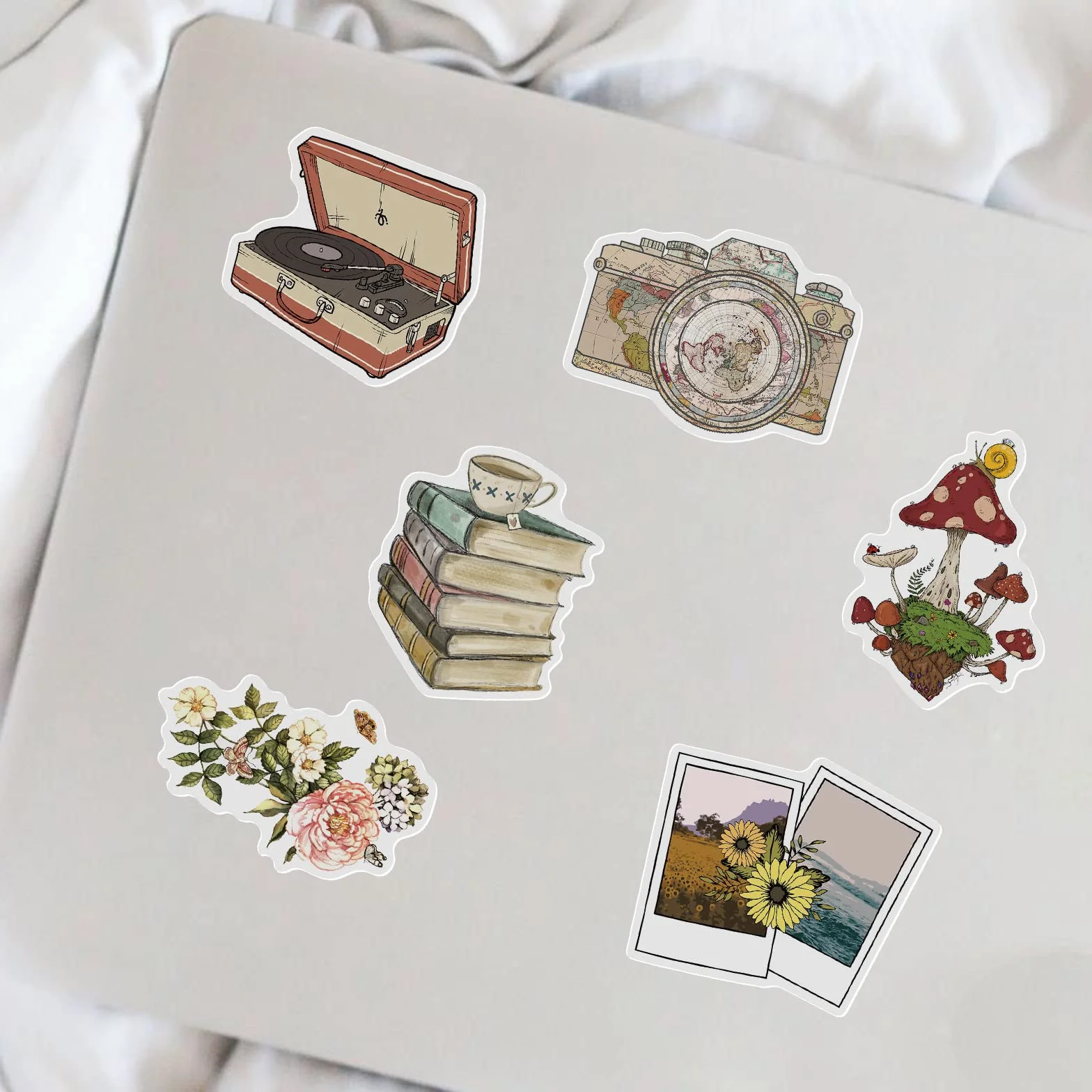 50 sztuk estetycznych naklejek graffiti, zabawne, urocze, winylowe naklejki stiker set do kindle, laptopa, scrapbooku, fotoalbumu, do stylu życia dziecięcego