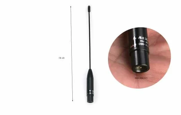 NA401 NA-401 Nagoya Dwupasmowa Antena Długość 19 cm Walkies ze złączem SMA Męska