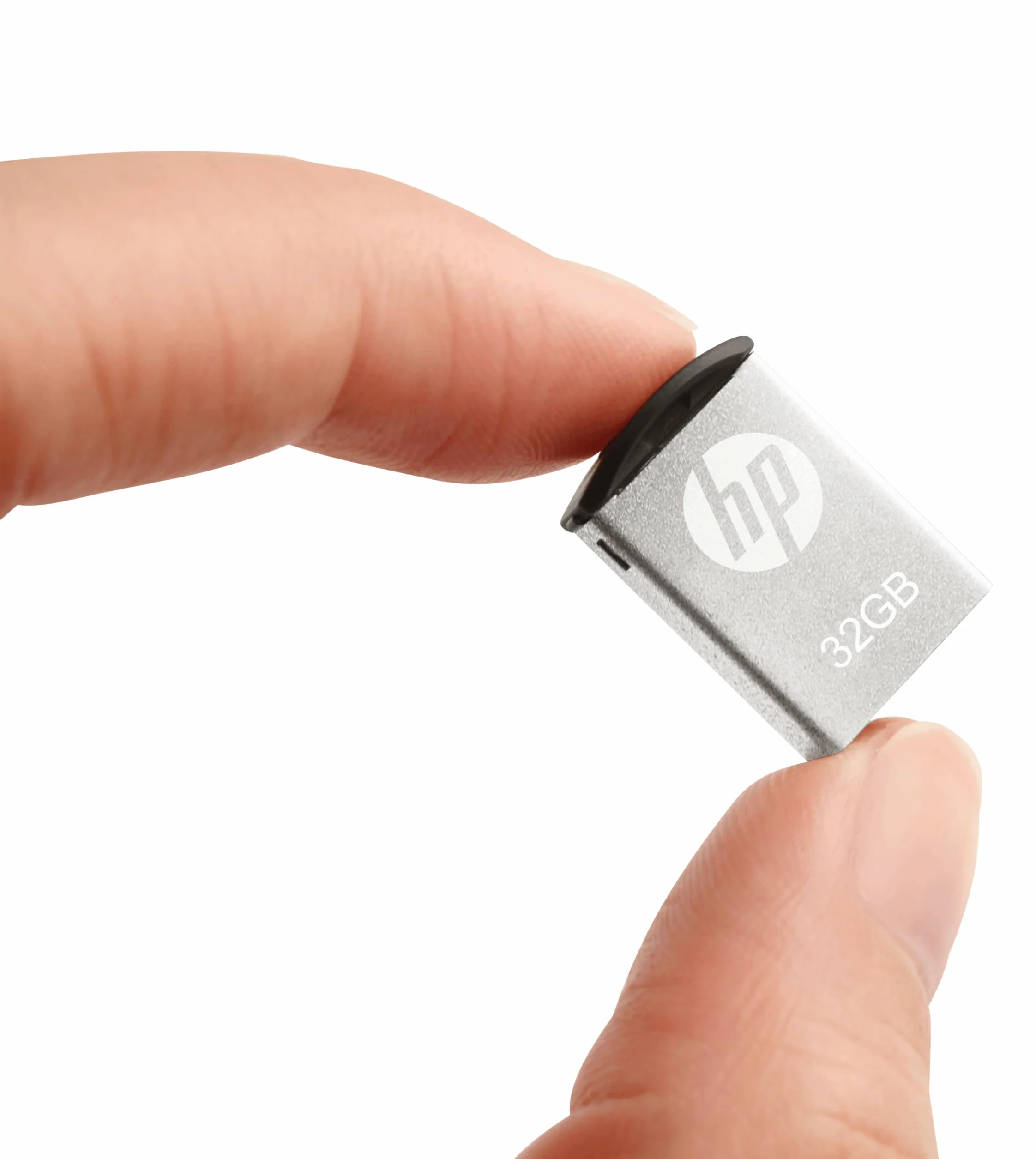 HP v222w USB 2.0 Flash Drive, Mini Sized Metal Design - 32GB