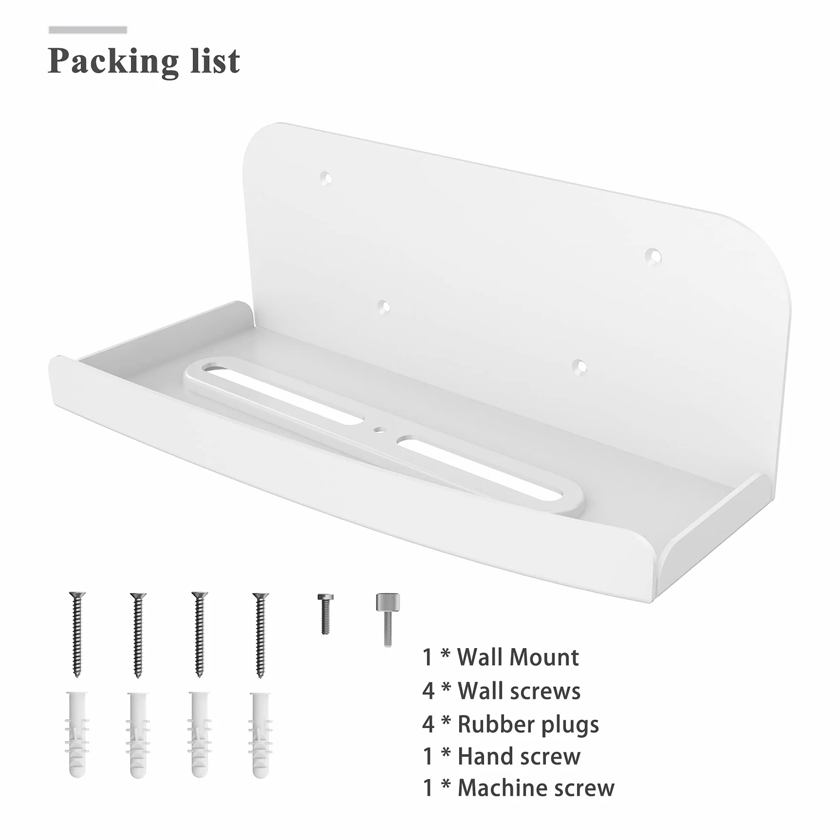 sciuU Uchwyt ścienny kompatybilny z PS5 Playstation 5, 2 mm, super twardy pogrubiony metal, uchwyt stojak, akcesoria do konsoli PS5 Standard Disc / Digital Edition, biały