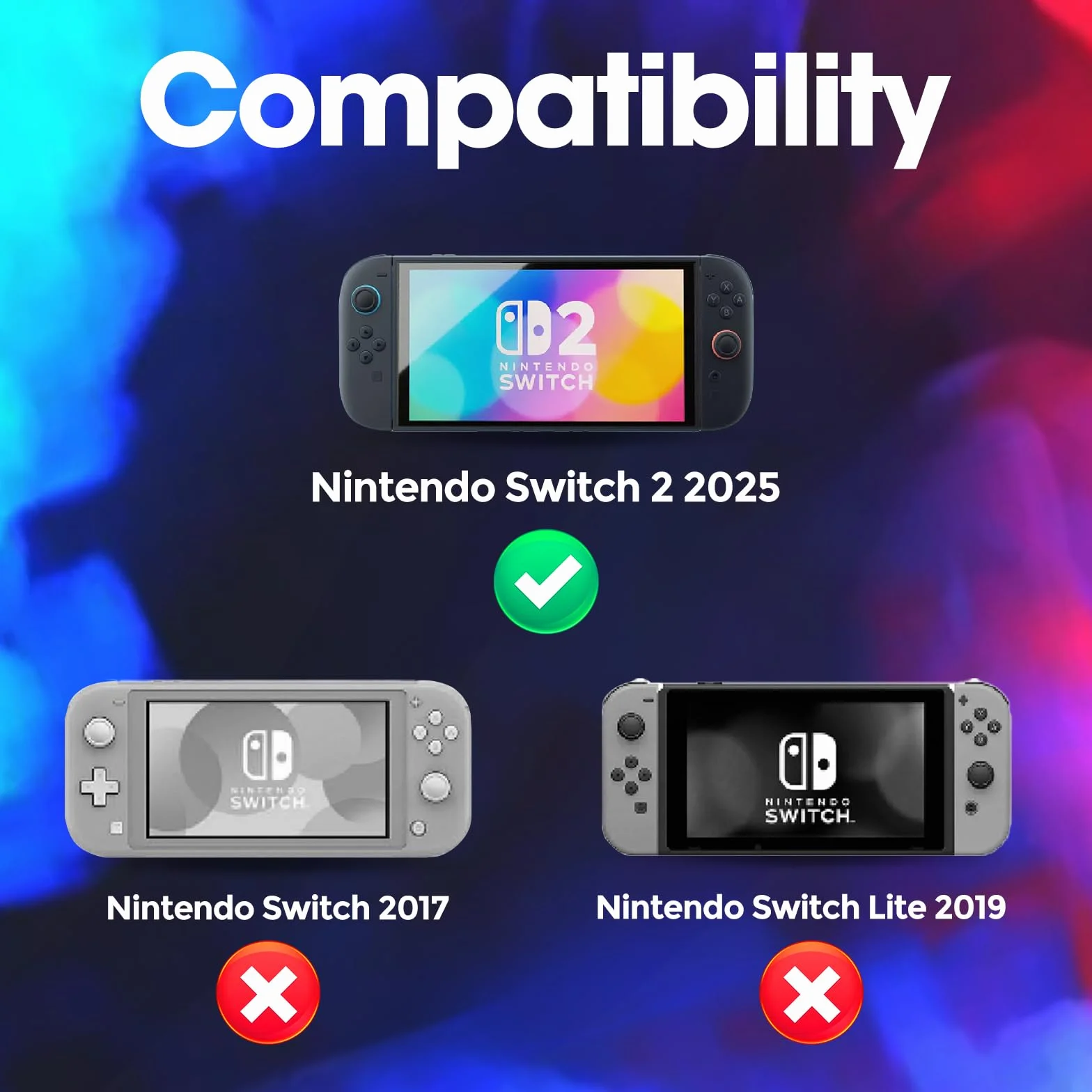 ProCase Tragetasche für 2025 Nintendo Switch 2, z 24 gniazdami na karty, twarda torba podróżna na konsolę - różowa, standardowa