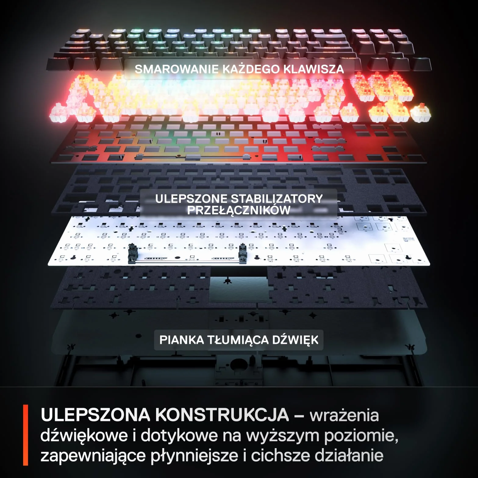 SteelSeries Apex Pro Mini Gen 3 - hipermagnetyczne przełączniki OmniPoint 3.0 – Regulowana aktywacja – Rapid Trigger – Ustawienia gier – Tryb ochrony – Rapid Tap/SOCD – RGB – nakładki z PBT -UK QWERTY