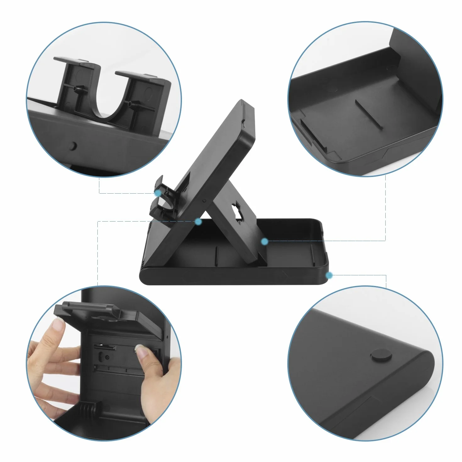 Younik Stojak do NS Switch OLED, Kompaktowy Regulowany Stojak do Gier