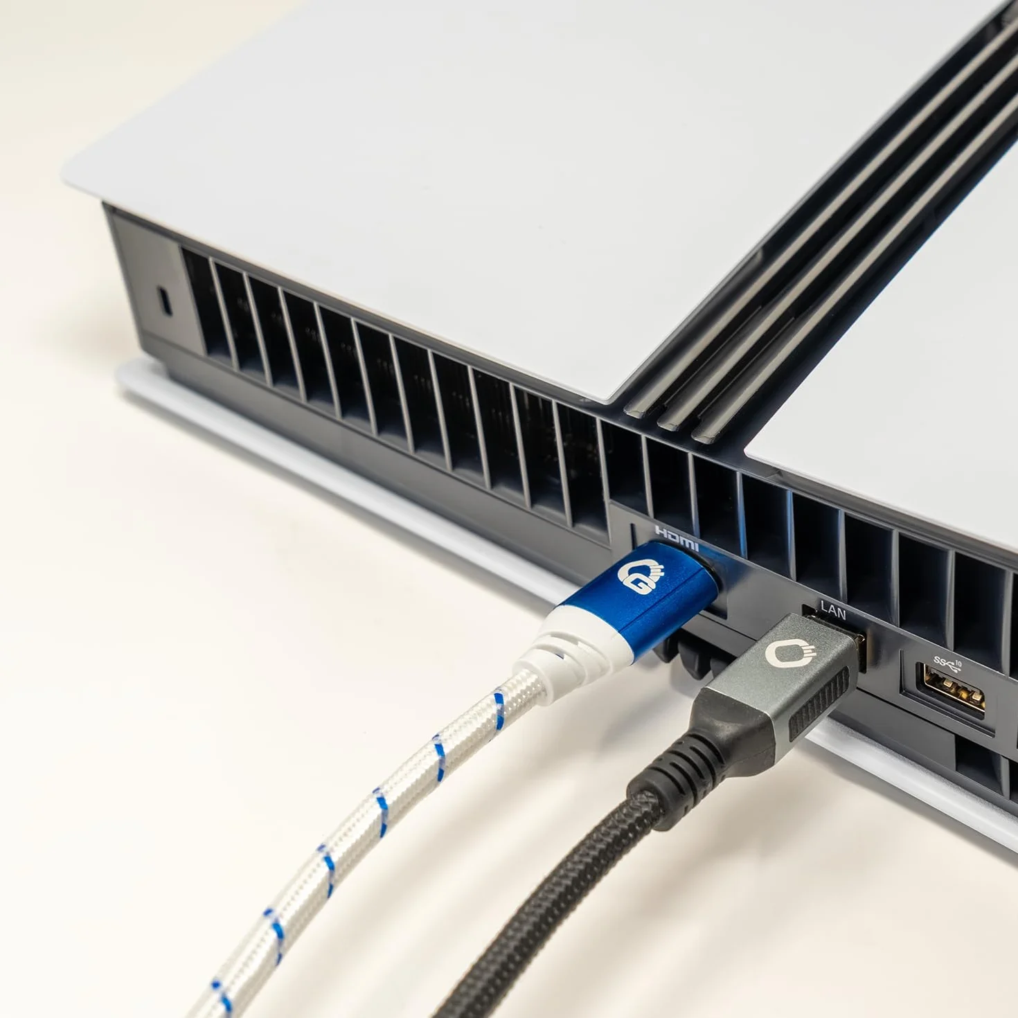 New Game Blue kabel HDMI 2.1b, 3 metry, certyfikat Ultra High Speed, 8K 60Hz, eARC, ALLM, VRR, DSC – kompatybilny z PS5, Xbox Series X/S, Nintendo Switch, PC, kolor biały, 1 sztuka