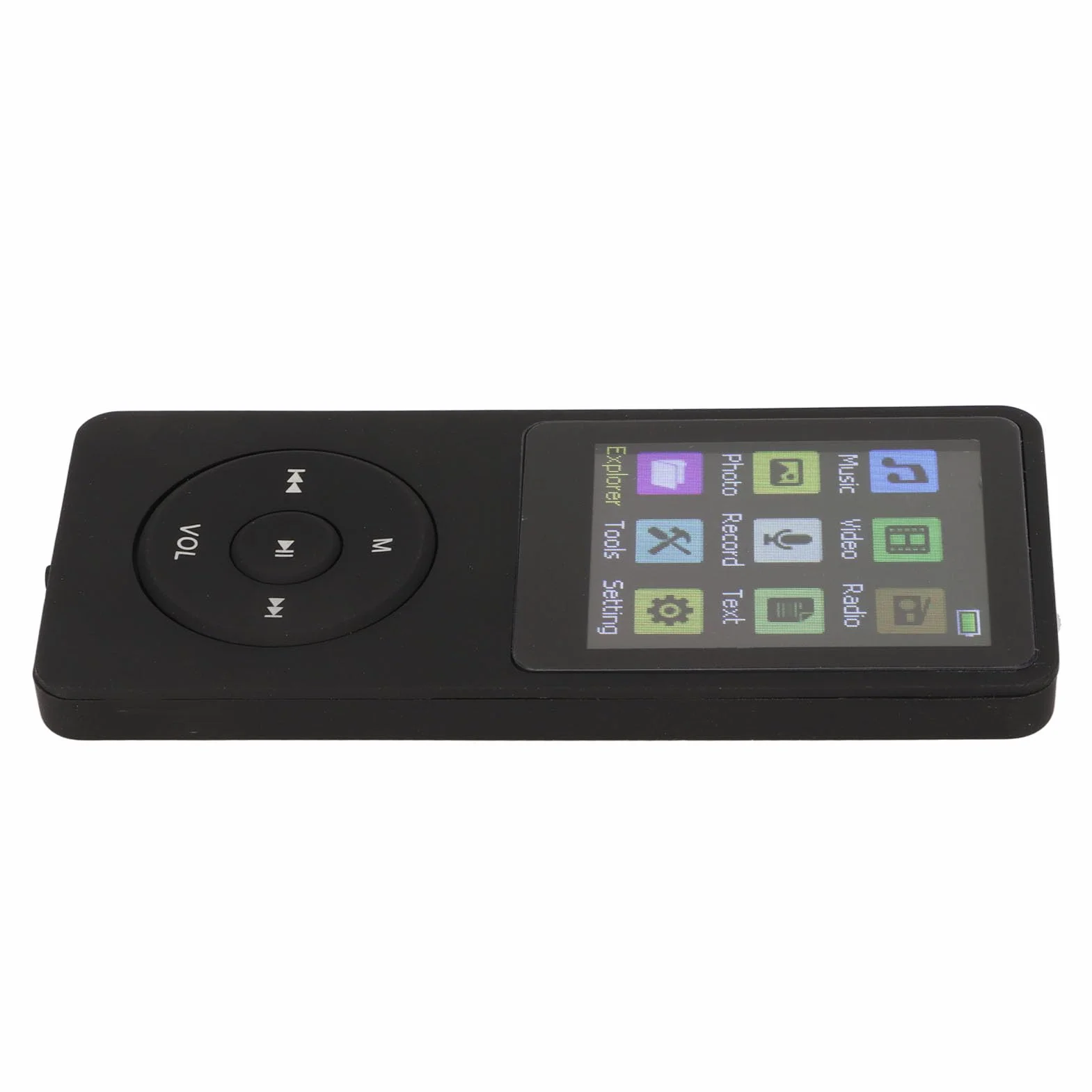 Odtwarzacz Mp3 Mp4 dla Dzieci, Obsługa Karty TF Slim 1.8 Cal LCD Mp3 Mp4 Player Media Music Player z Akcesoriami, Studencki, Bezstratny Dźwięk (Czarny)