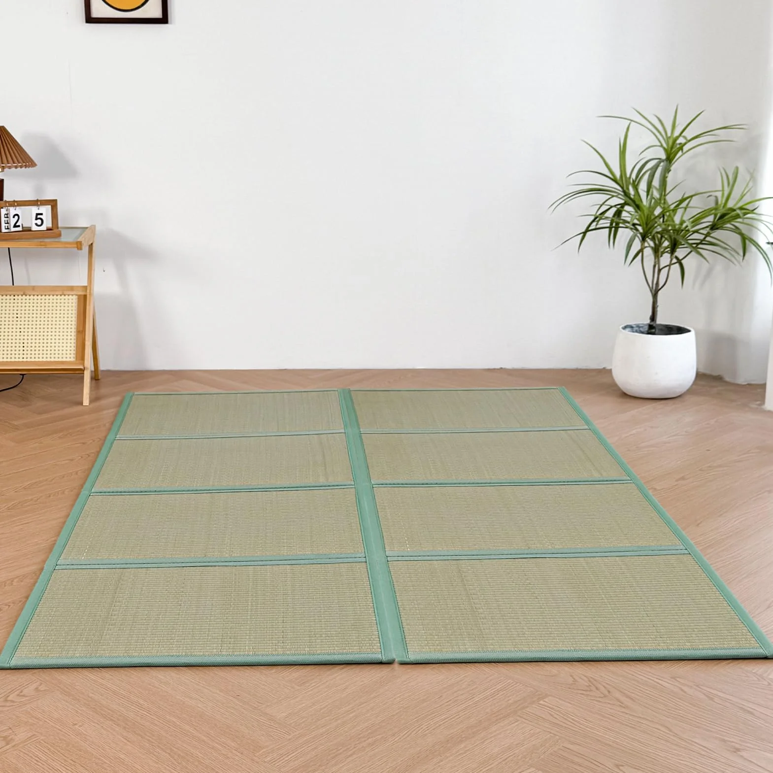 MAXYOYO Tatami mata Shikibuton 200x140x1,2 cm naturalna trawa zapach