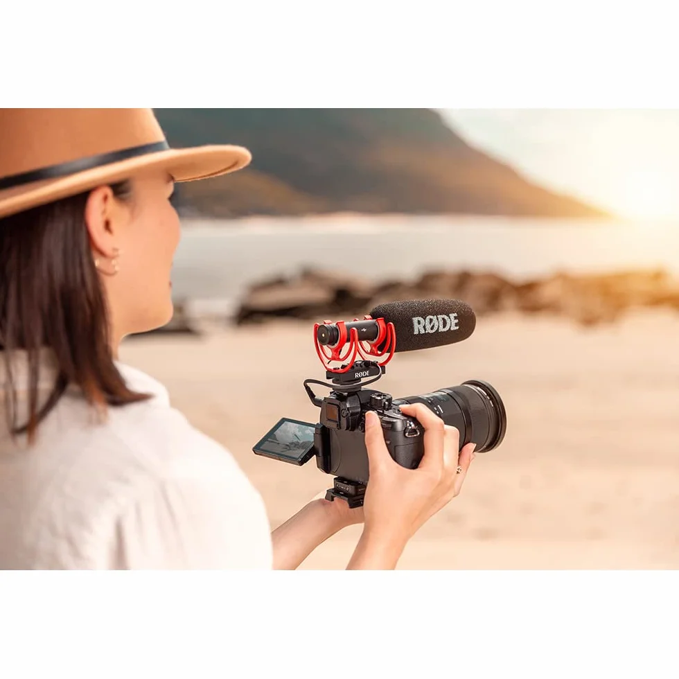 RØDE Microphones VideoMic NTG Mikrofon do Kamery, Czarny/Czerwony