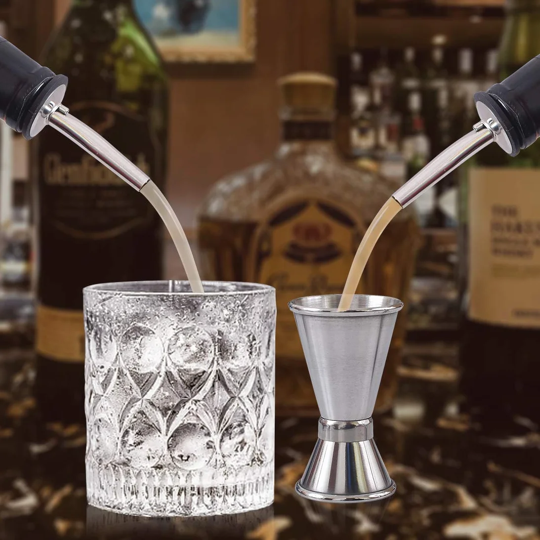 Nalewacze ze stali nierdzewnej 12 sztuk stożkowa wylewka do alkoholu octu syropu