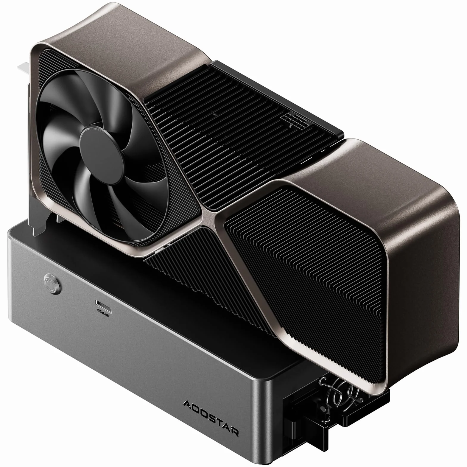 AOOSTAR AG01 eGPU stacja dokująca ze złączem Oculink, zewnętrzna karta graficzna GPU, Docking Statino, kompatybilna z kartami graficznymi AMD/Intel/NVDIA, wbudowany zasilacz 800 W, zużycie energii 600
