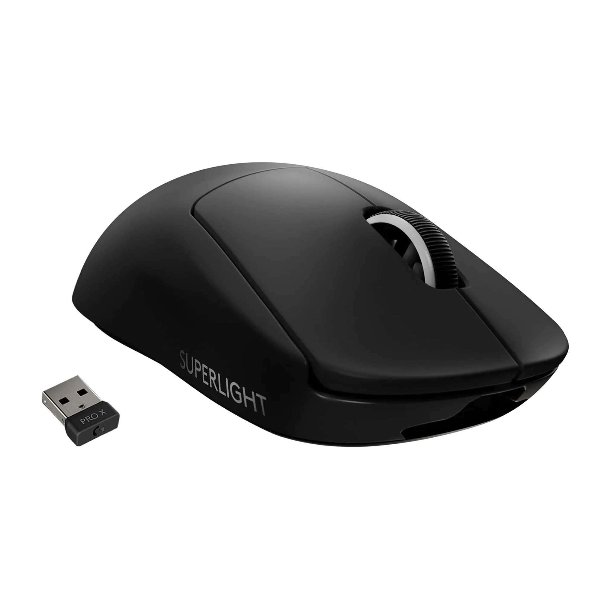Logitech G PRO X SUPERLIGHT Bezprzewodowa mysz gamingowa, lekka, czujnik HERO 25K, 25,600 DPI, 5 programowalnych przycisków, długi czas pracy baterii, kompatybilna z PC/Mac - Czarny