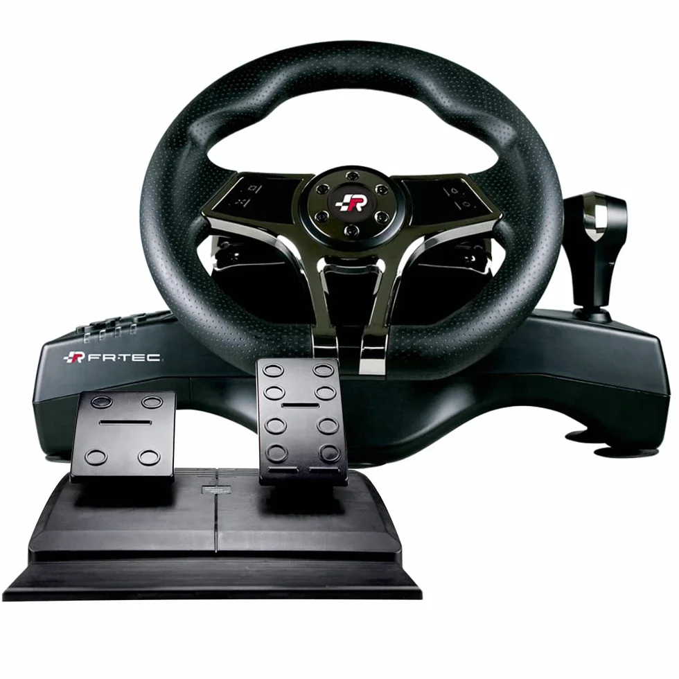 FRTEC - HURRICANE MK II Racing Wheel z pedałami i wbudowaną przekładnią sekwencyjną (kompatybilny z PlayStation 4, Playstation 3, Switch i PC)