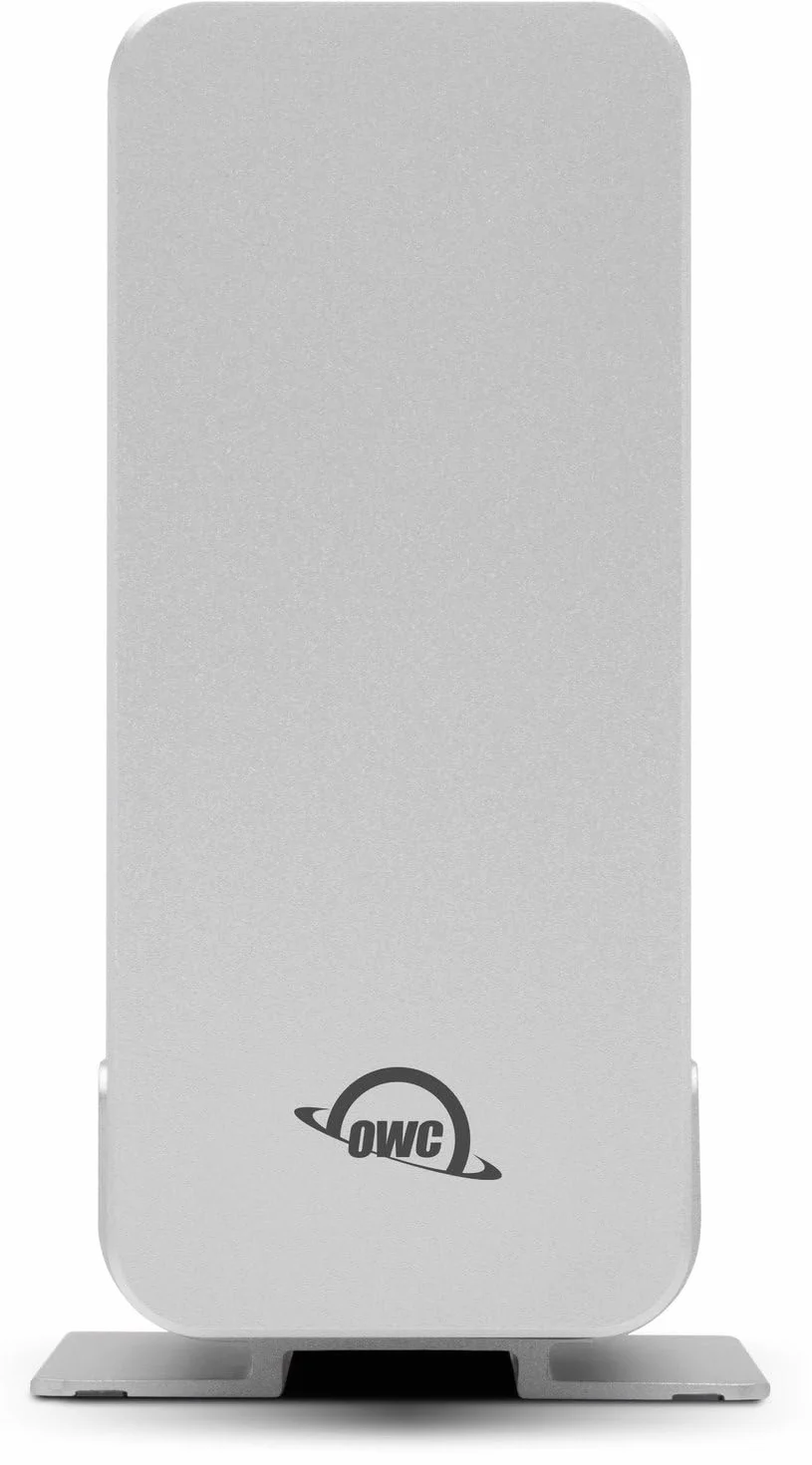 OWC Express 4M2 USB4 Obudowa 4 gniazda NVMe M.2 2230/2242/2280 SSD | do 3200 MB/s | RAID 0/1/4/5/10/JBOD | Kompatybilny z komputerami Mac/PC | Aluminium | Cichy | Kabel USB-C w zestawie | bez SSD bez