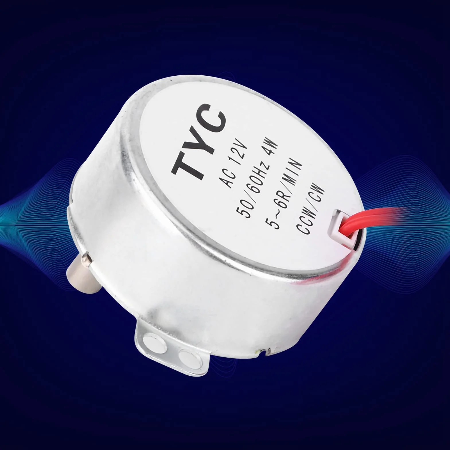 Silnik synchroniczny TYC30 prąd zmienny 12 V 4 W 5-6 obr./min CCW/CW z prowadnicą drutu