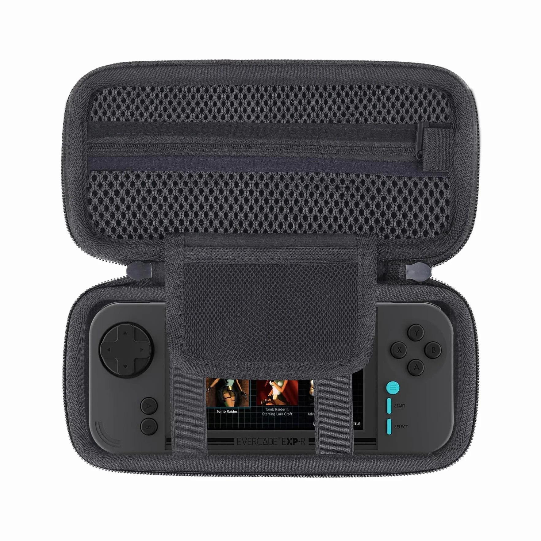 Aenllosi Twardy futerał kompatybilny z Evercade EXP-R Gaming Handheld, czarny