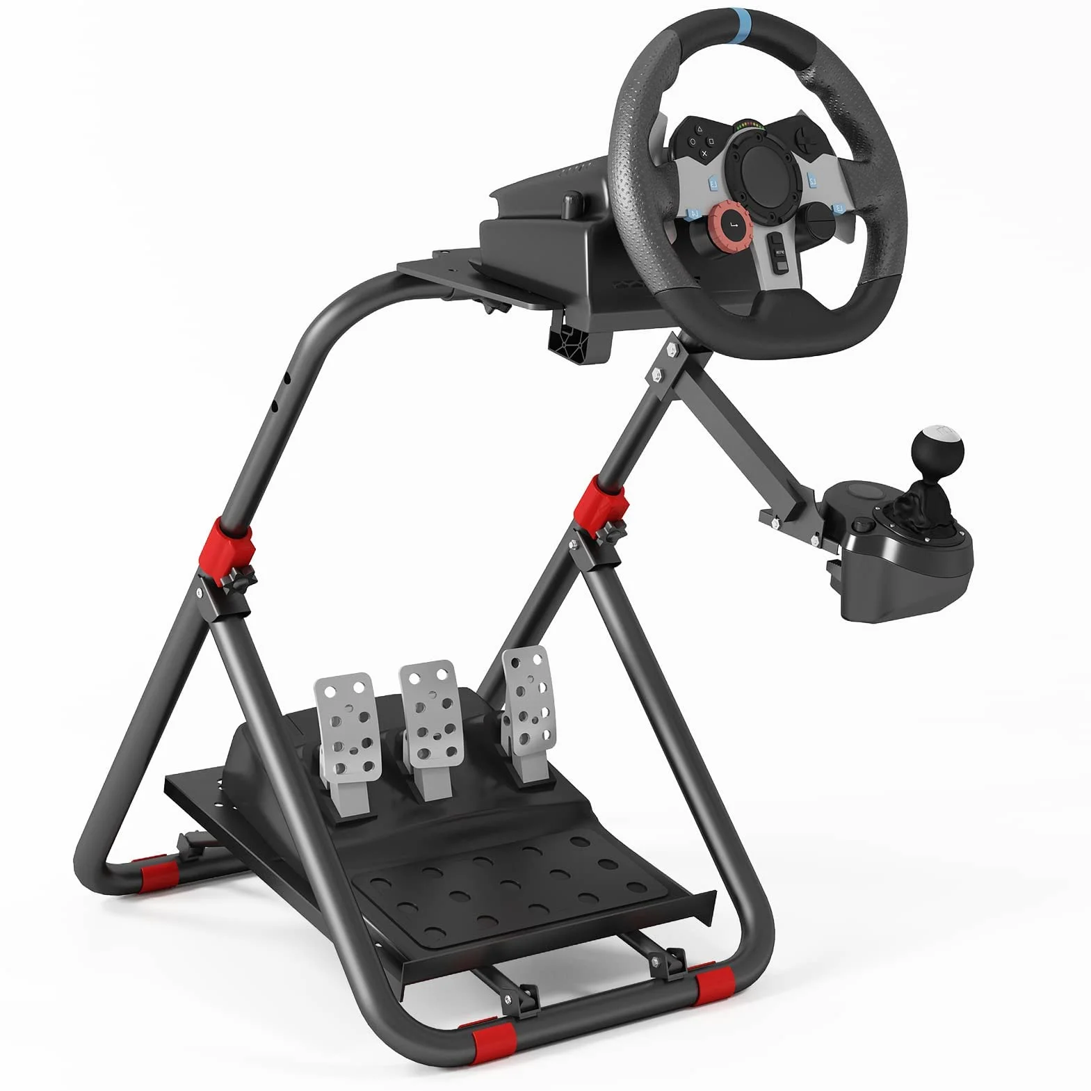 DIWANGUS Stojak na kierownicę, szybki montaż, odpowiedni do Logitech G923, G920, G29, G27, G25, składany stojak na kierownicę, odpowiedni do Thrustmaster T248X, T248, T300Rs, TX, T150, PS4, PS5, Xbox
