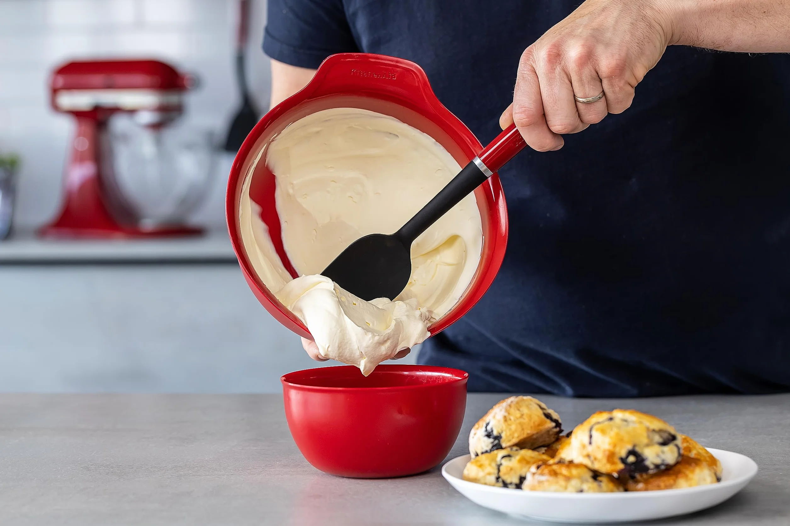 KitchenAid Uniwersalny 2-częściowy zestaw do pieczenia - Empire Red
