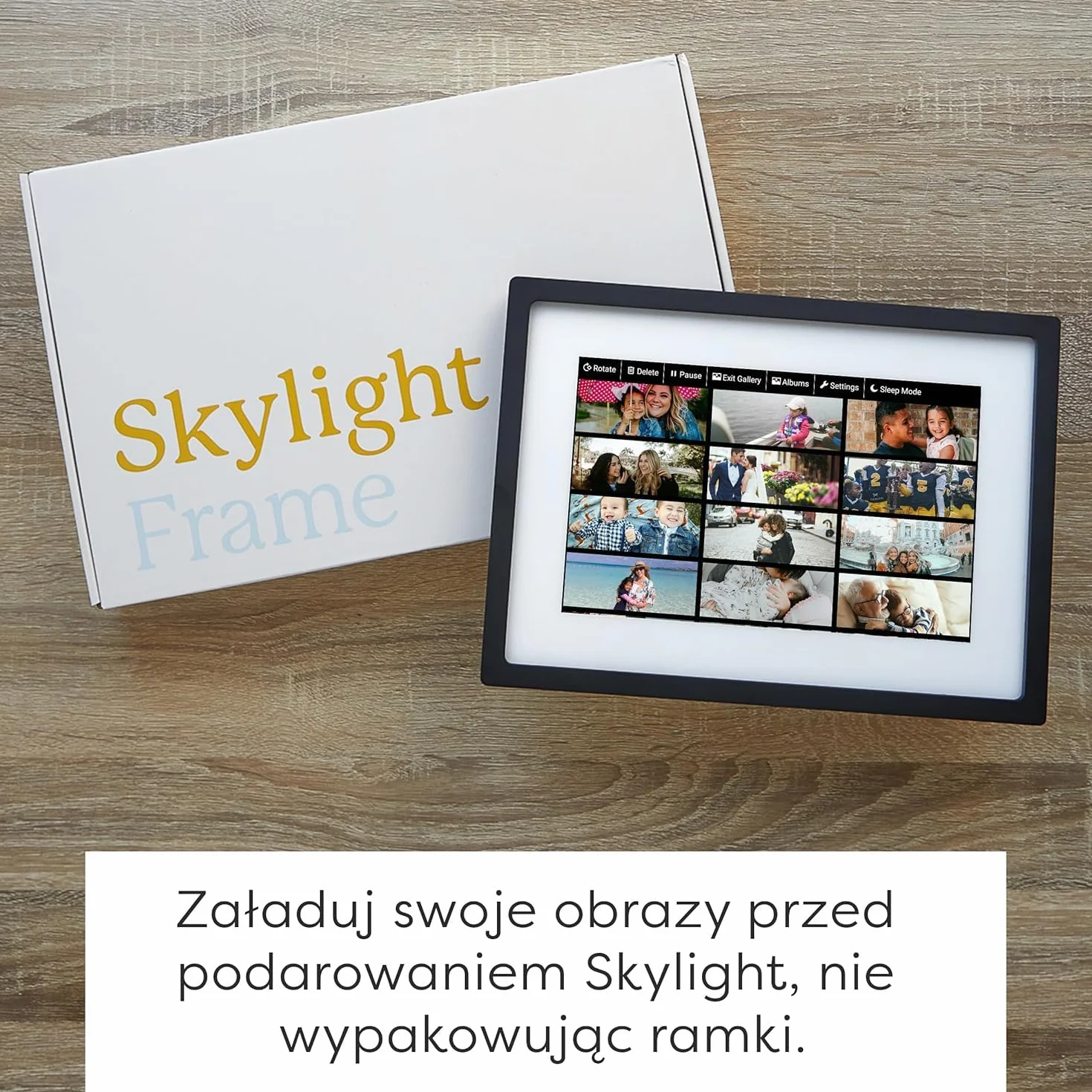 Skylight 10-calowa cyfrowa ramka na zdjęcia, poczta elektroniczna z dowolnego miejsca, ekran dotykowy
