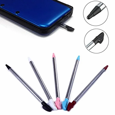 5 szt. metalowy wysuwany rysik do ekranu dotykowego do Nintendo 3DS XL/LL