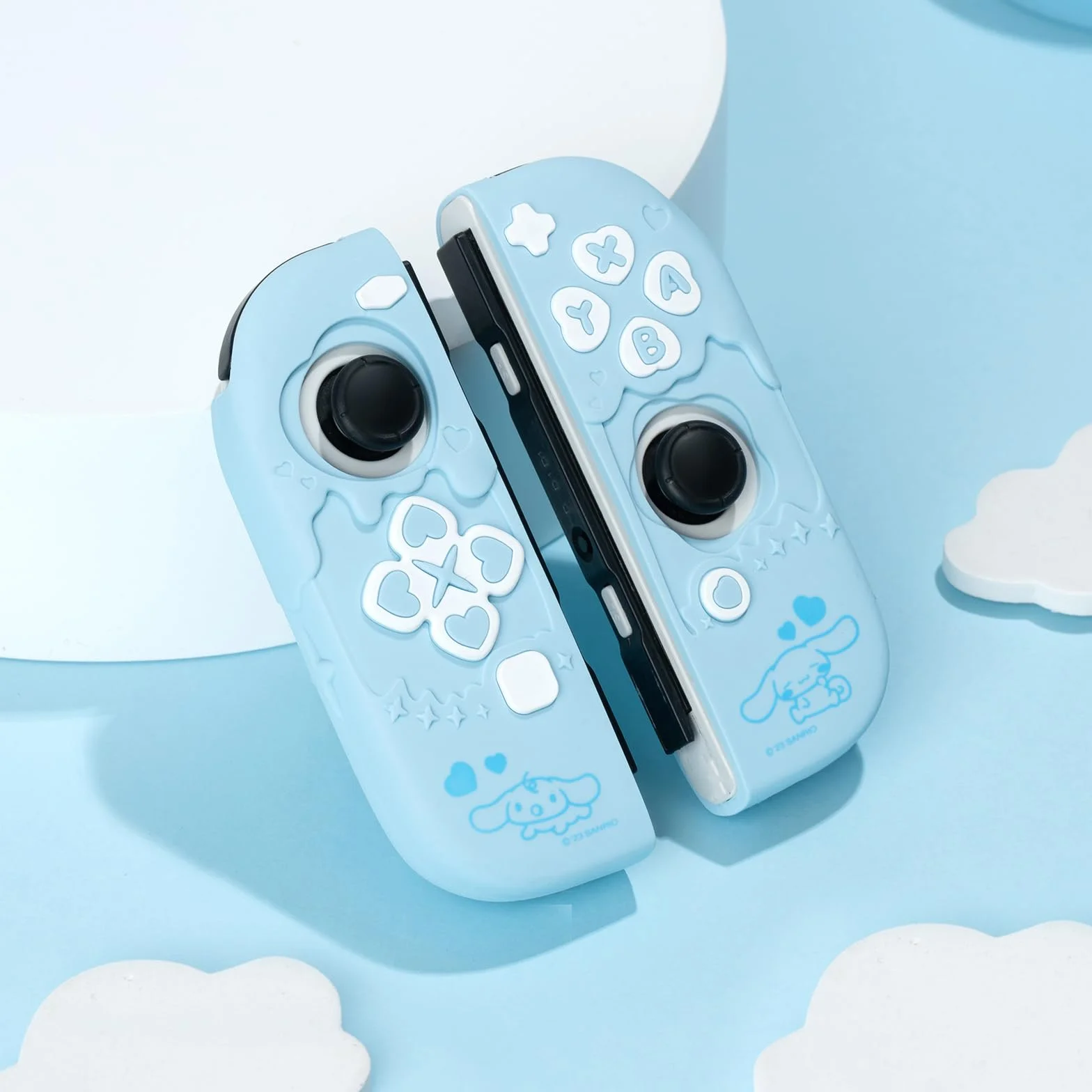 Kuitmor Etui ochronne do kontrolera Switch Joy Con, silikonowe odporne na zarysowania do Switch/OLED