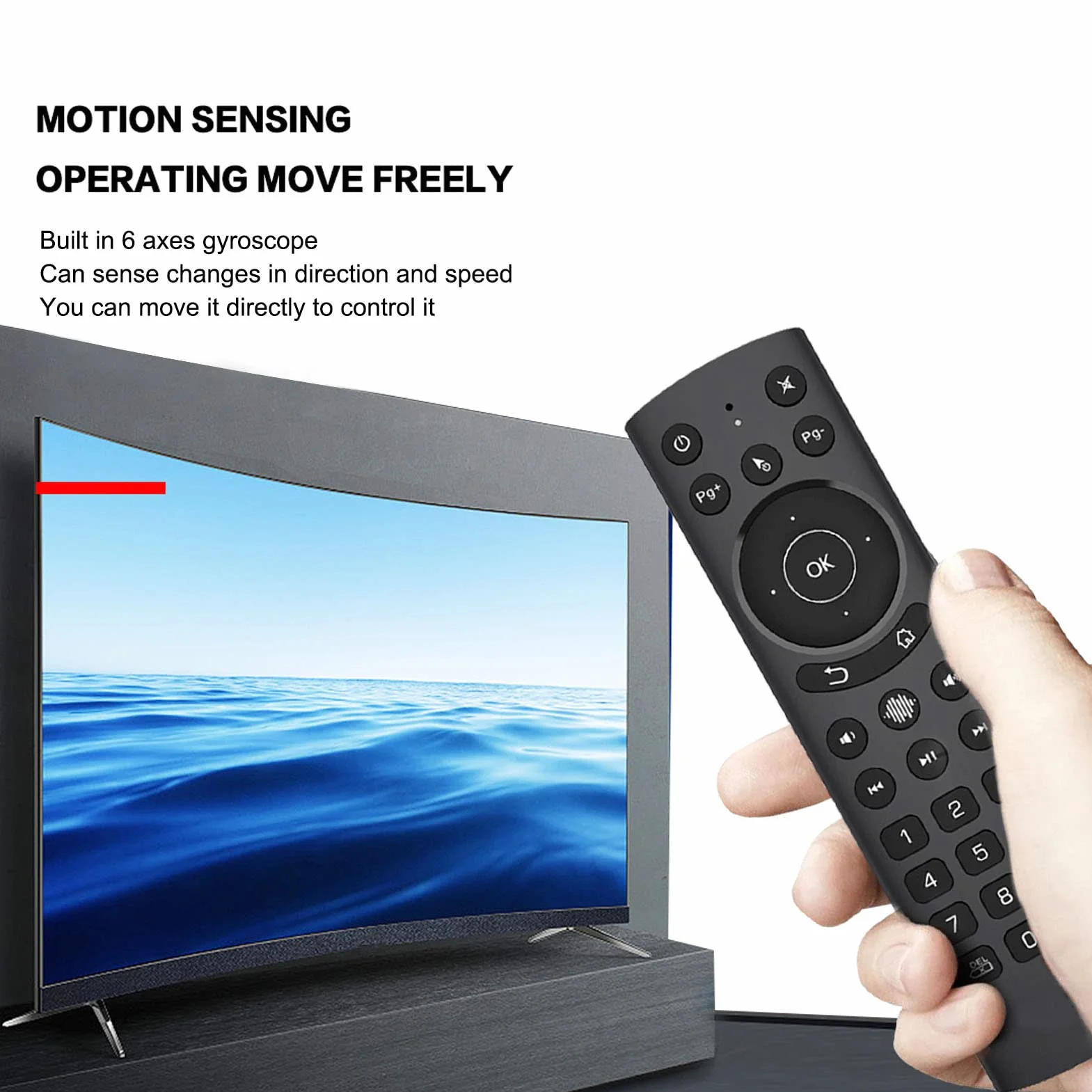 G20S Pro Voice Air Remote, Nauka IR, Bezprzewodowa Klawiatura z Podświetleniem USB z żyroskopem do TV Box, PC, Smart TV, Protector, HTPC Itp.(G20S PRO)