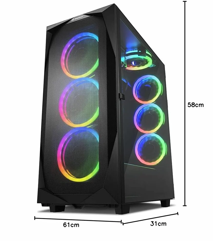 Sharkoon REV300 RGB, obudowa PC, 4044951032129