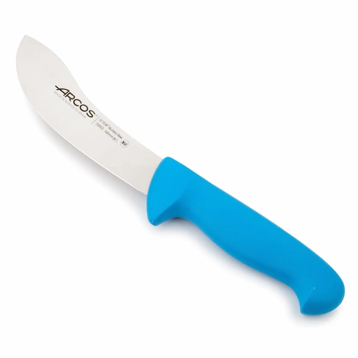 Arcos seria 295323 2900-skórny nóż nóż nitrm 160 mm (6,30 cala) - uchwyt polipropylenowy niebieski kolor, stal nierdzewna 18/8