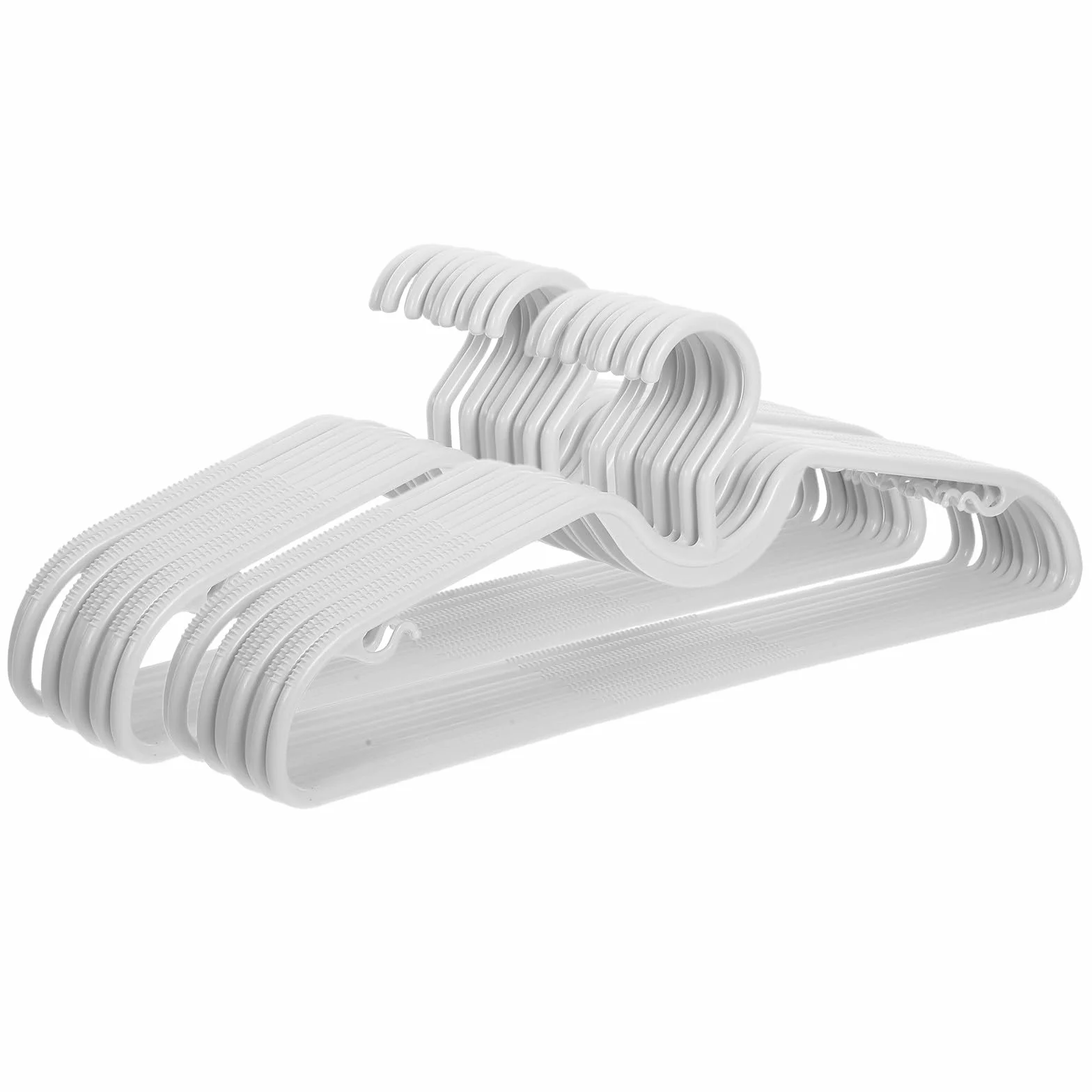 Plastikowe wieszaki na koszule z krótkim kołnierzem - antypoślizgowe, oszczędzające miejsce - organizacja szafy