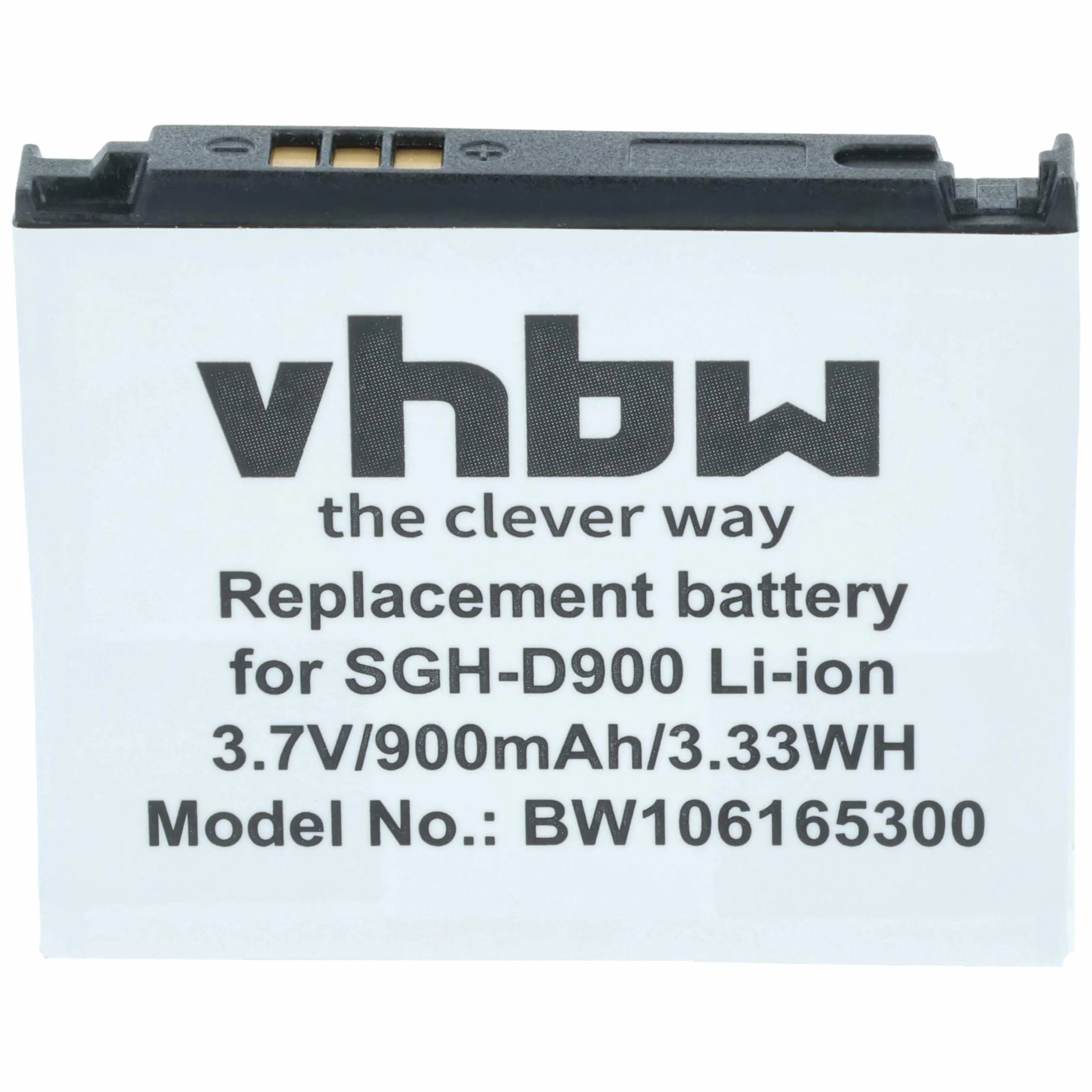 vhbw bateria nadaje się do SAMSUNG SGH-D900e SGH-D 900e telefon komórkowy smartfon zastąpiony Samsung AB503442CE, AB503442CU(600mAh, 3,7V, Li-Ion)
