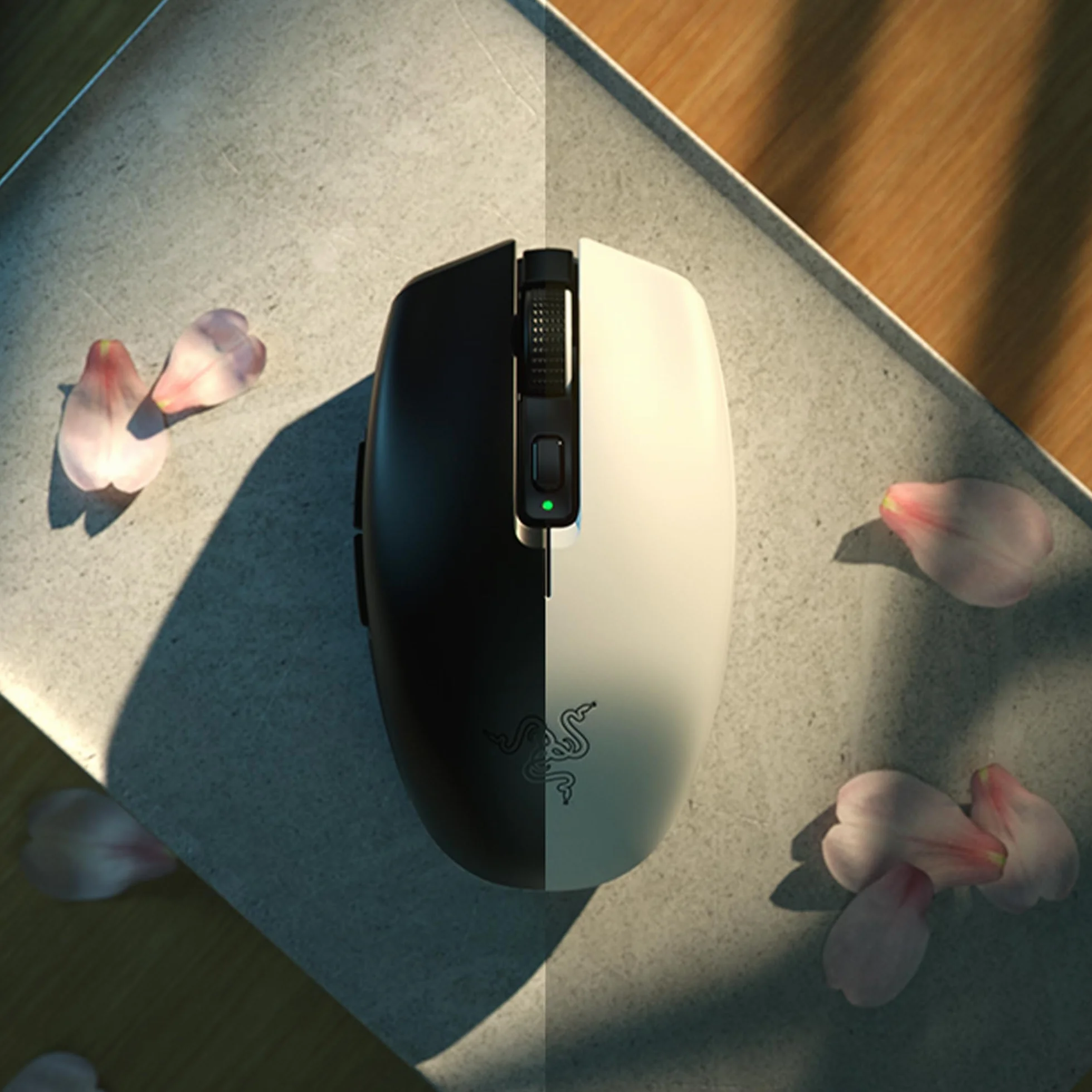 Razer Orochi V2 Mercury - Bezprzewodowa mysz dla graczy mobilnych z baterią o nawet 950-godzinnym działaniu (Ultralekka konstrukcja, 2 tryby bezprzewodowe) Biały
