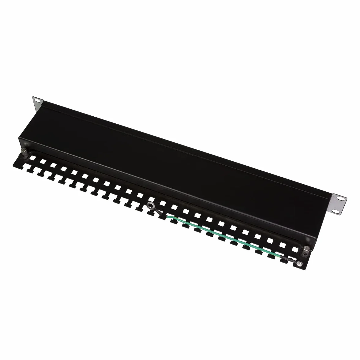 LogiLink Professional EconLine Cat.6 (250 MHz) panel krosowy - panel rozdzielczy, 19", STP (ekranowany) 16-portowy (RJ45), NP0057, czarny
