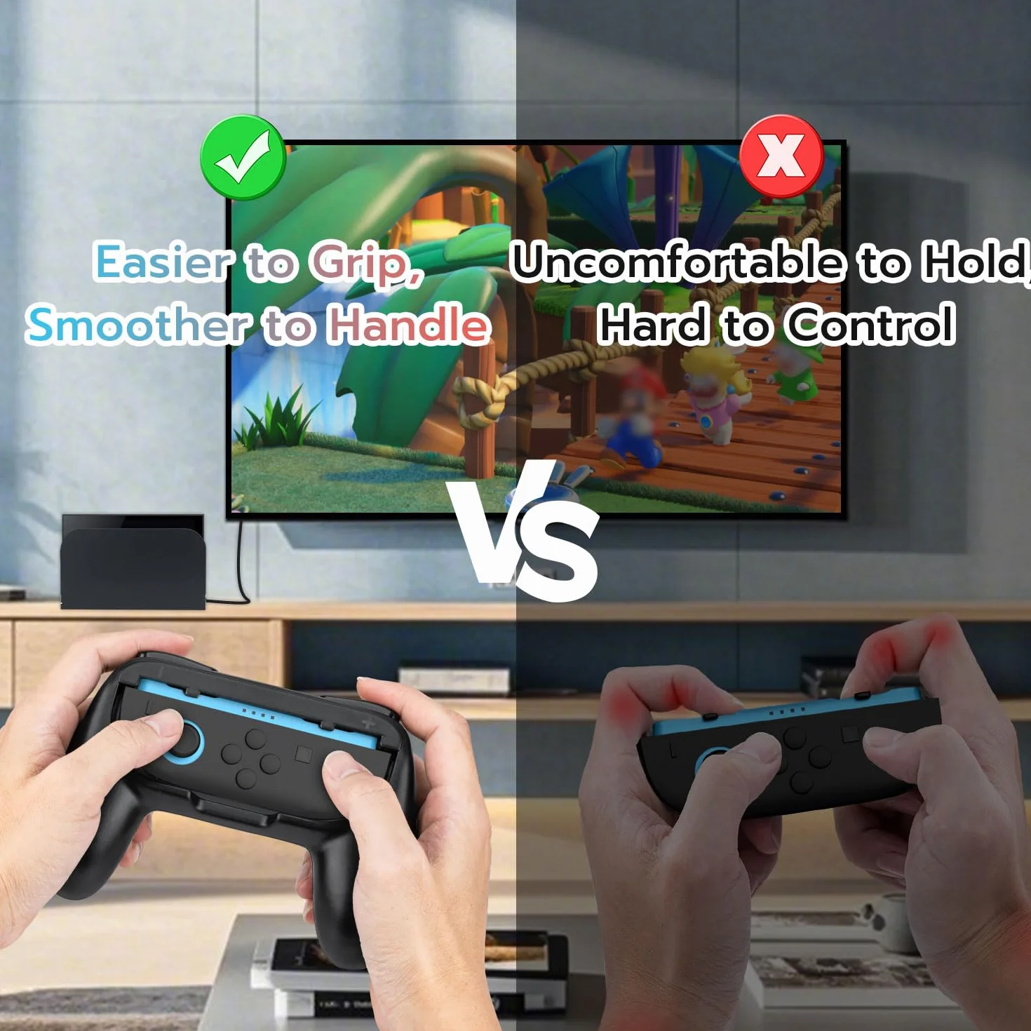 Mcbazel 2 Sztuki Uchwytów dla NS Switch 2 JoyCon Controllers