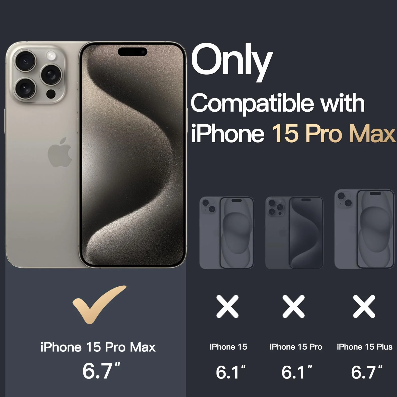 JETech Magnetyczna Etui dla iPhone 15 Pro Max 6,7 Cala Kompatybilny z MagSafe Bezprzewodowy Ładowanie, Odporny Wstrząsy Case, Przezroczysty, Odporny Zarysowania (Przezroczyste)