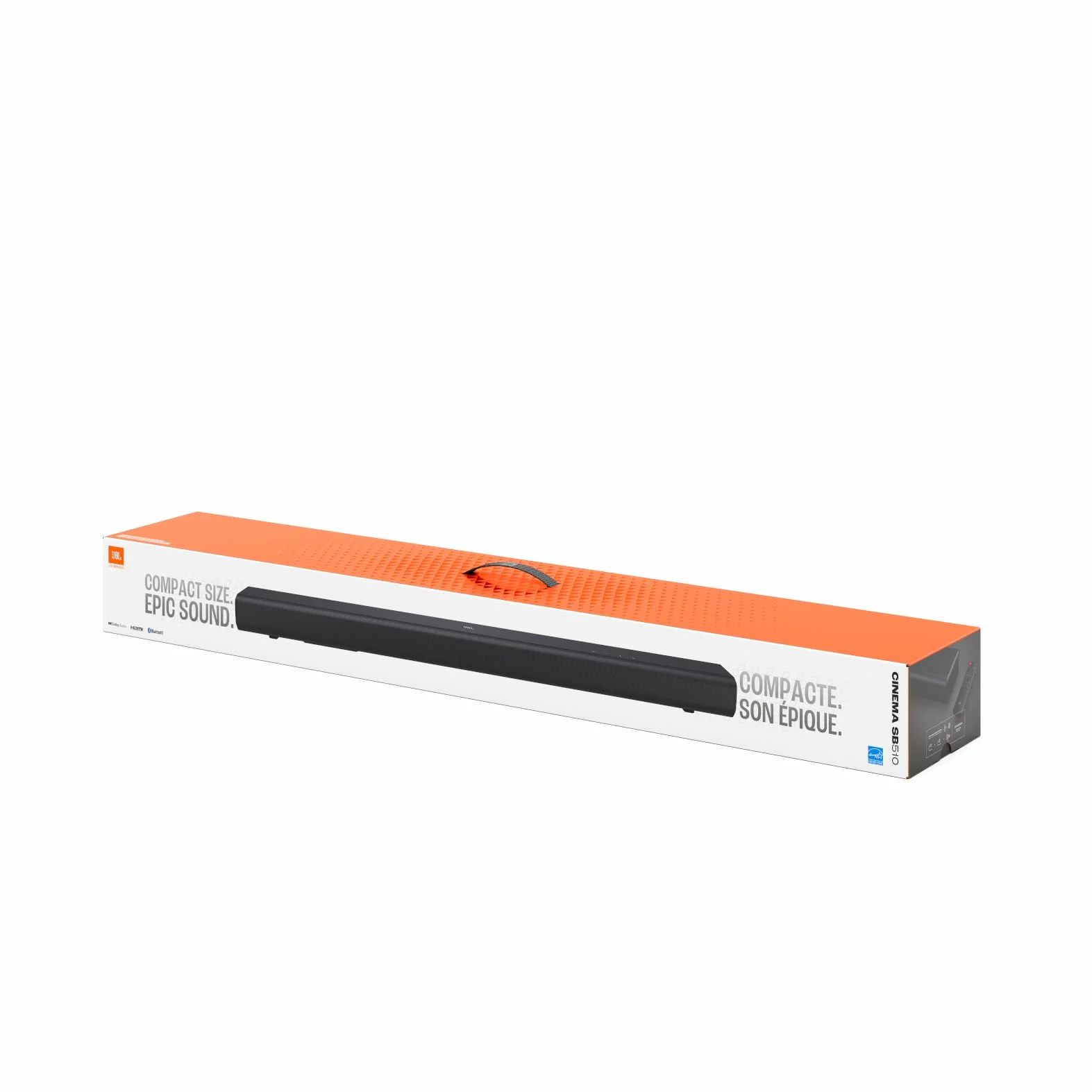JBL Cinema SB 510, 3.1-kanałowy Soundbar z Wbudowanym Subwooferem i Technologią Dolby Audio, 200 W, HDMI ARC i Bezprzewodową Transmisją Strumieniową Bluetooth, Czarny